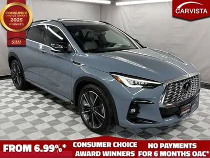 Gray 2023 INFINITI QX55 SUV / Crossover All-Wheel Drive Automatic