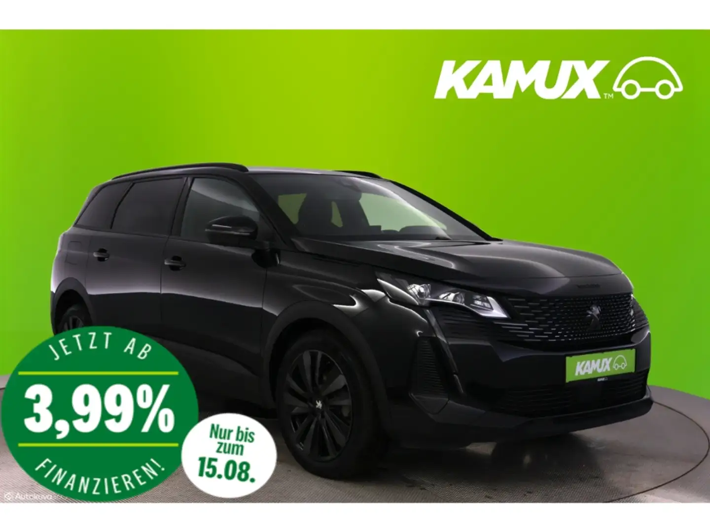 Peugeot 5008 1.2PureTech Aut.GT+LED+NAVI+VIRTUAL+7-SITZE Zwart - 1