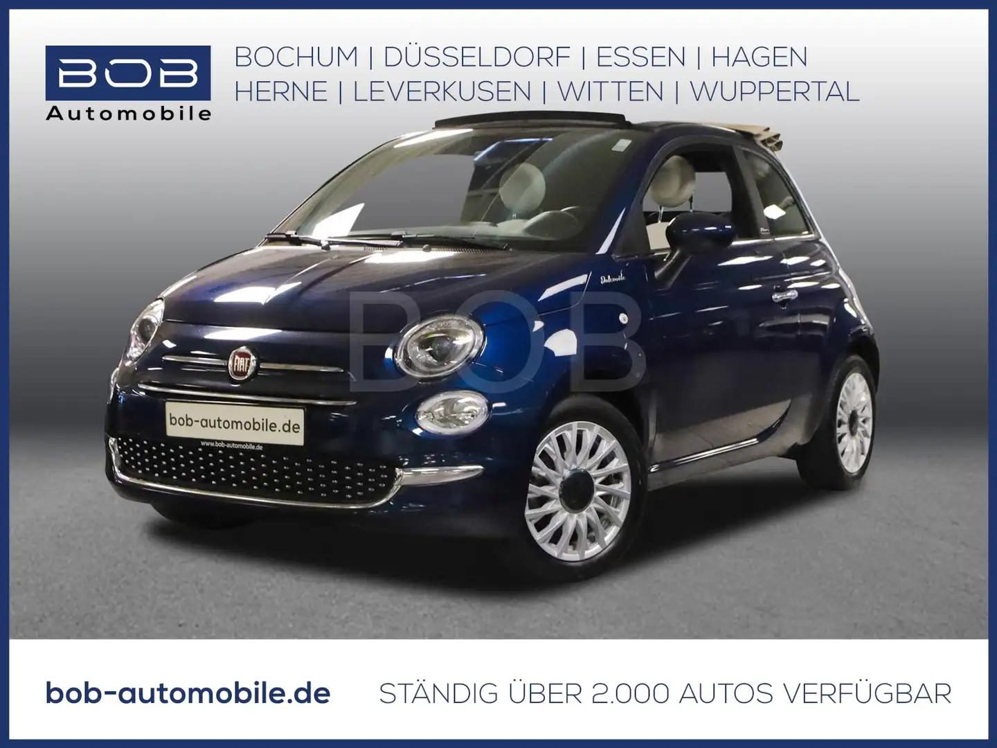 Fiat 500C 1.0 Mild Hybrid Dolcevita FALTDACH CARPLAY Blau - 1