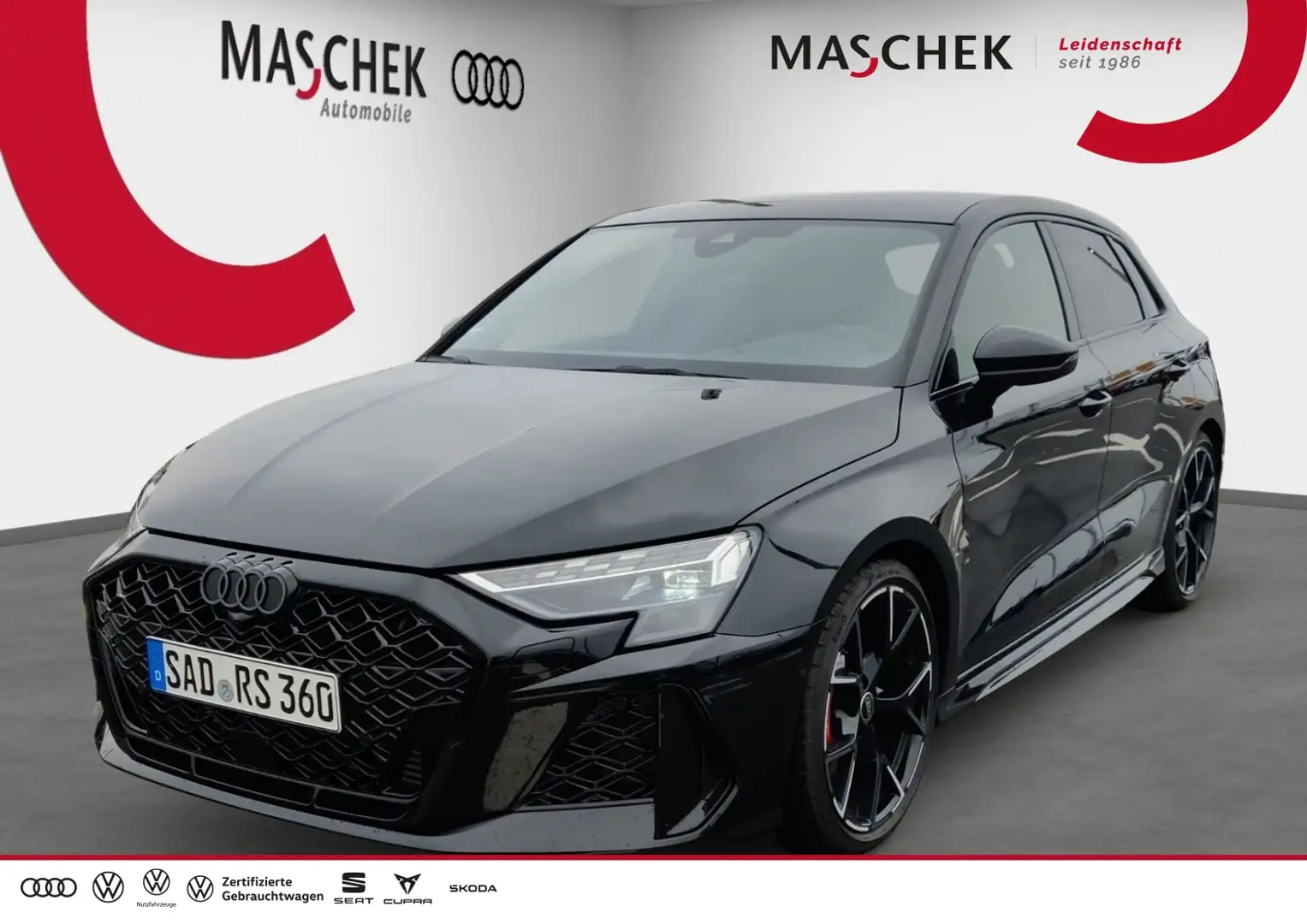 Audi RS3 Sportback UPE: 84.690.- SCHALENSITZ Pano HuD 280 Schwarz - 1