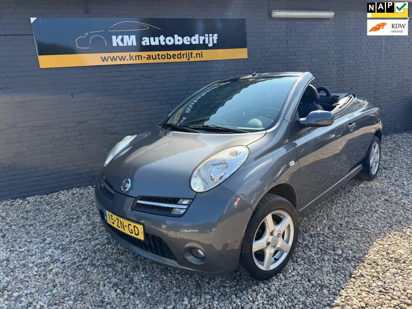 Nissan Micra C+C 1.4 Tekna*Cabriolet*LM*Apk*Nap* Grijs - 1