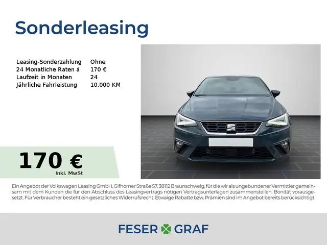 SEAT Ibiza 1.0 TSI FR DSG SHZ|GJR|NAVI|PDC+RFK