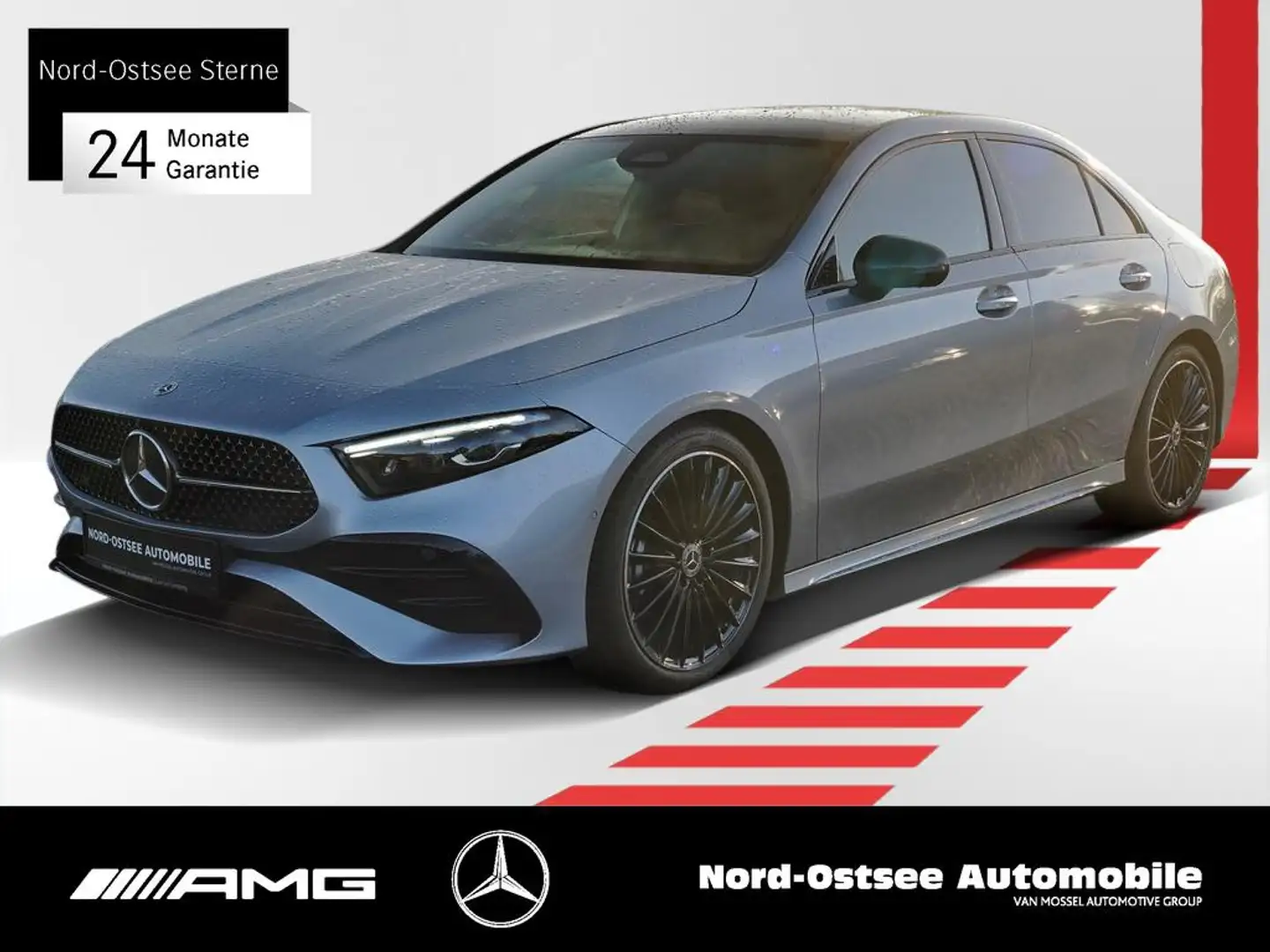 Mercedes-Benz A 200 d LIMOUSINE NIGHT PDC NAVI KAMERA KEYLESS Silber - 1