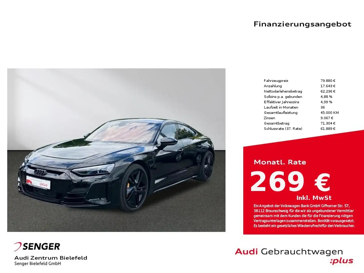 Audi e-tron GT quattro Matrix-LED B&O Panorama Luftf. Schwarz - 1