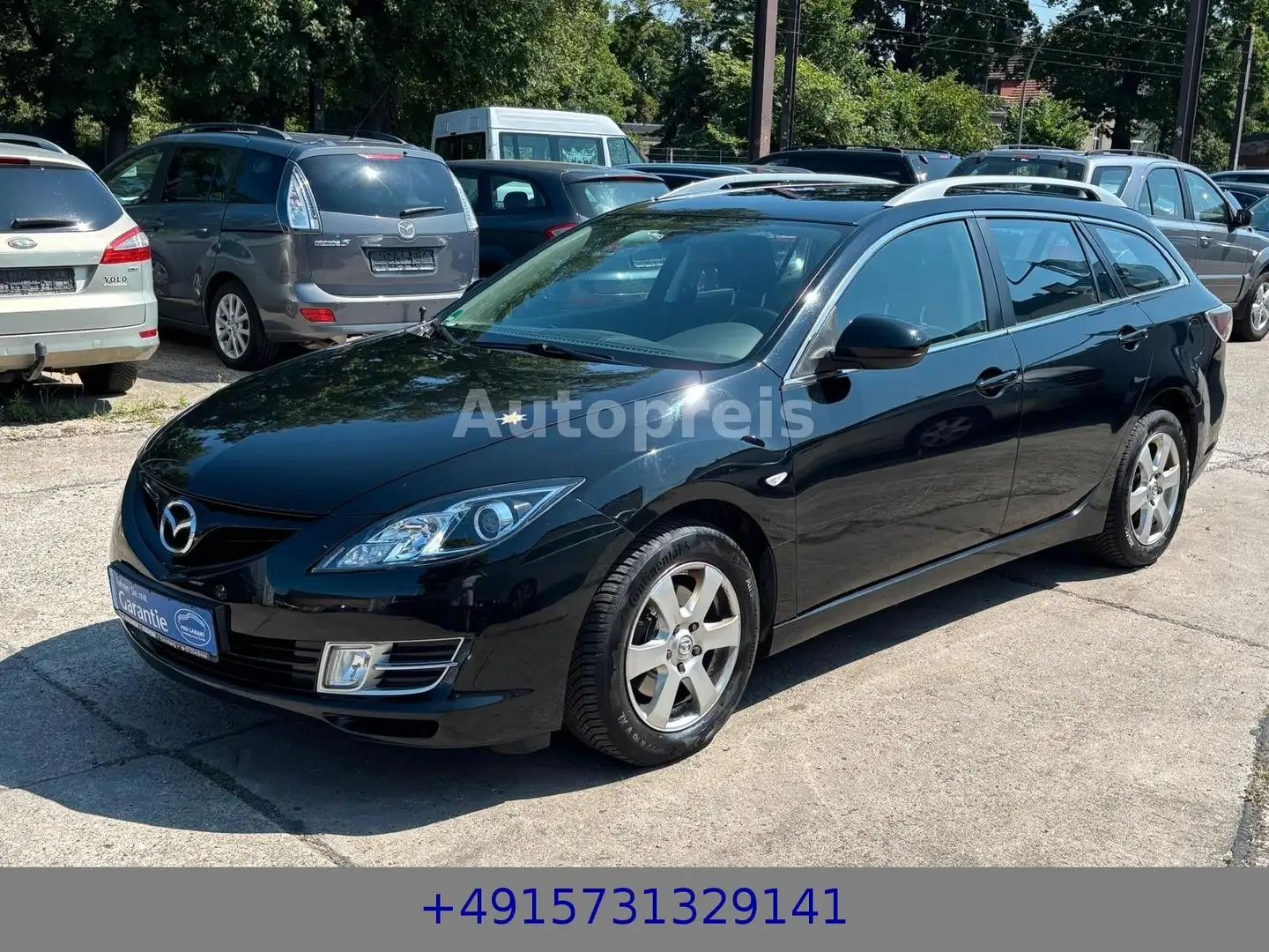 Mazda 6 2.0 Exclusive Sport Klima Automatik AHK Tempo Schwarz - 1