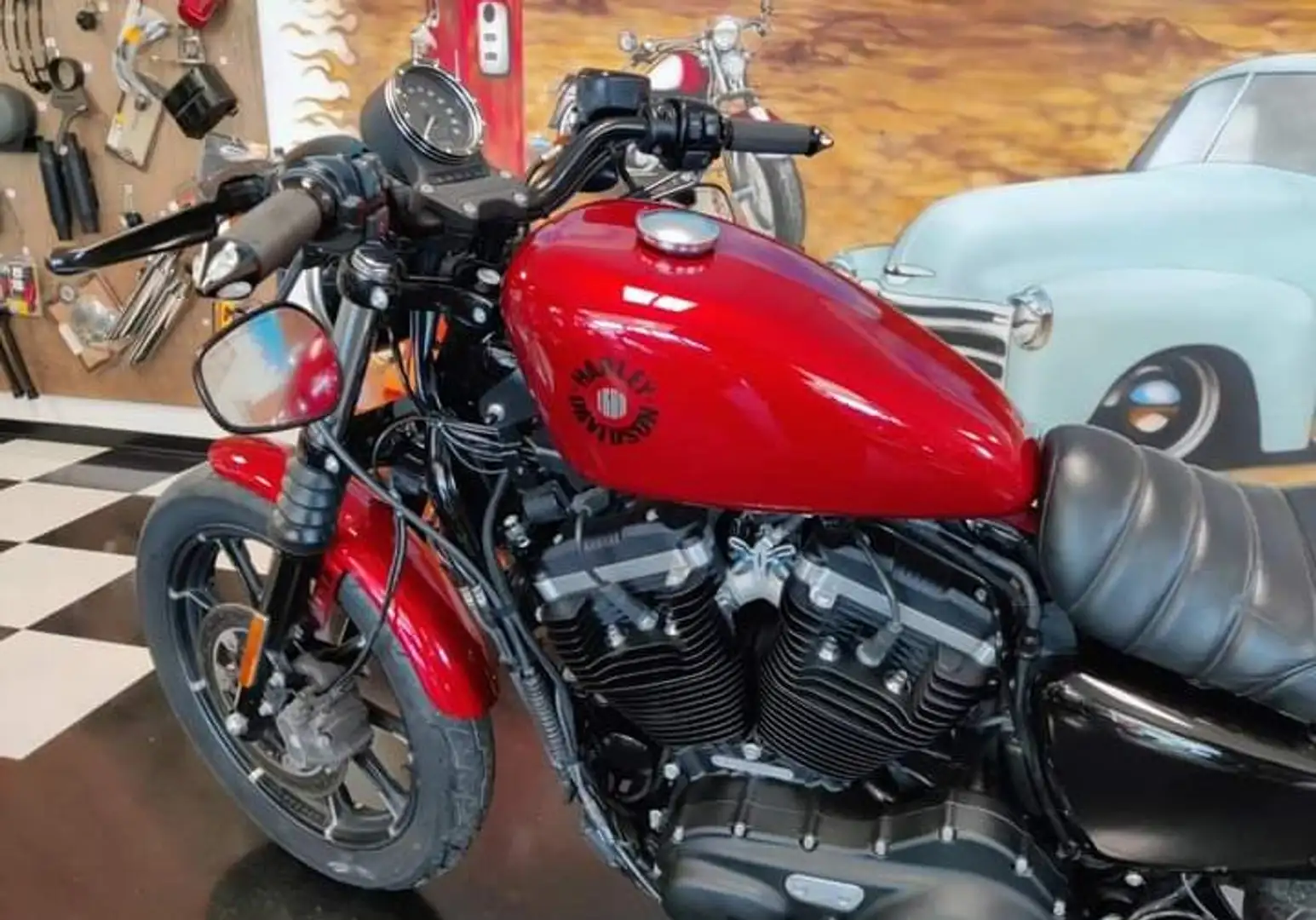 Harley-Davidson Iron 883 Abs iniezione Czerwony - 1