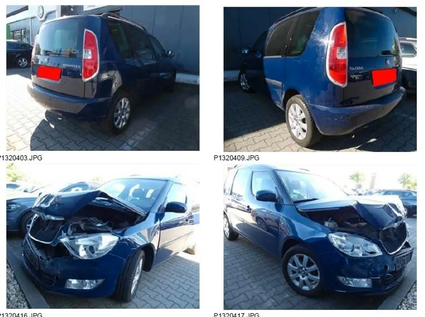 Skoda Roomster Fresh 1 HAND FAHRBEREIT ! Blau - 1