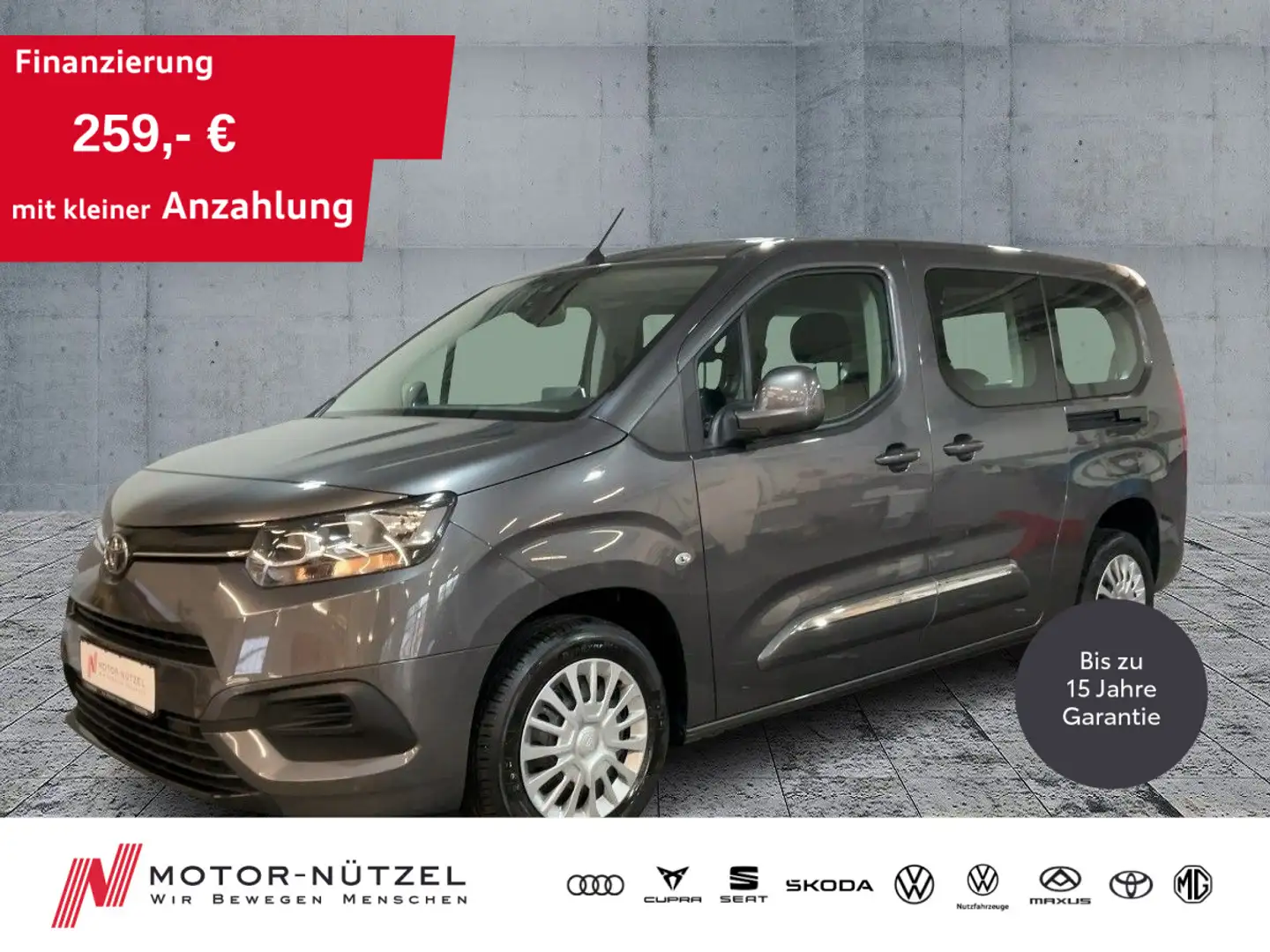 Toyota Proace City Proace City Verso 1.5 D TEAM 2xPDC+GRA+DAB+AHK Gris - 1