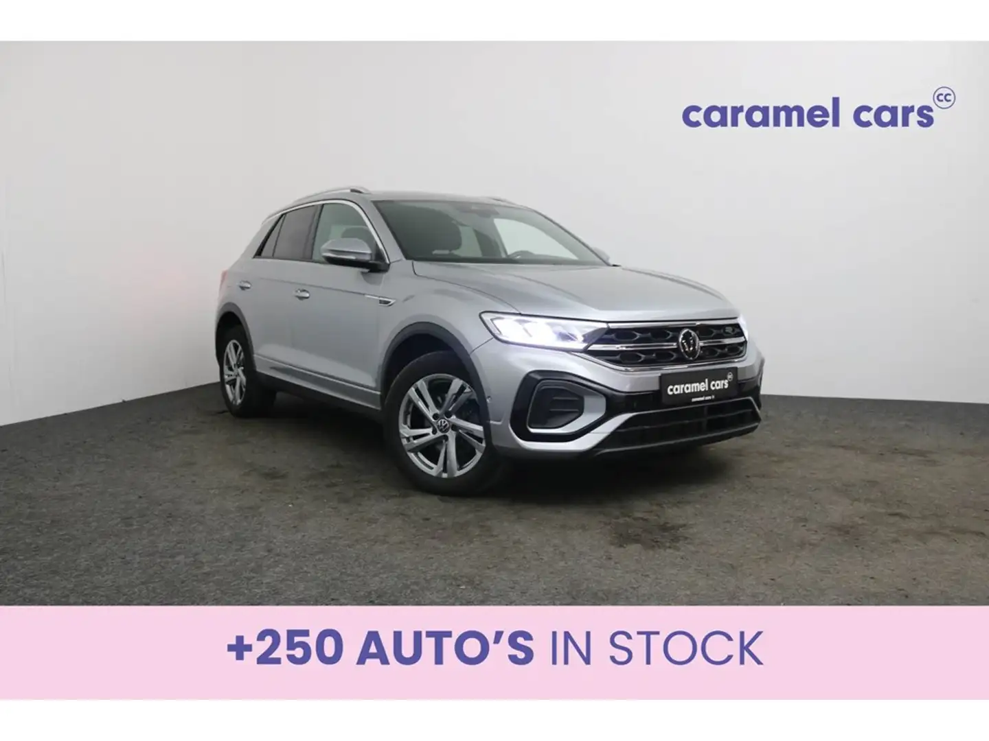 Volkswagen T-Roc R-LINE 150PK DSG *CARPLAY*CAMERA+SENSOREN* Argent - 1