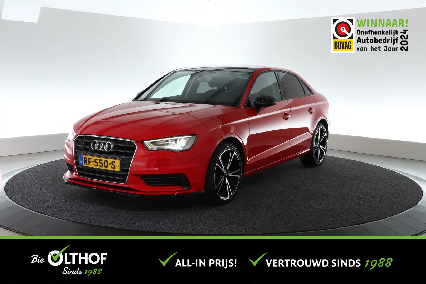 Audi A3 Limousine 1.4 TFSI Ambition | AUTOMAAT | CLIMA | Rood - 1