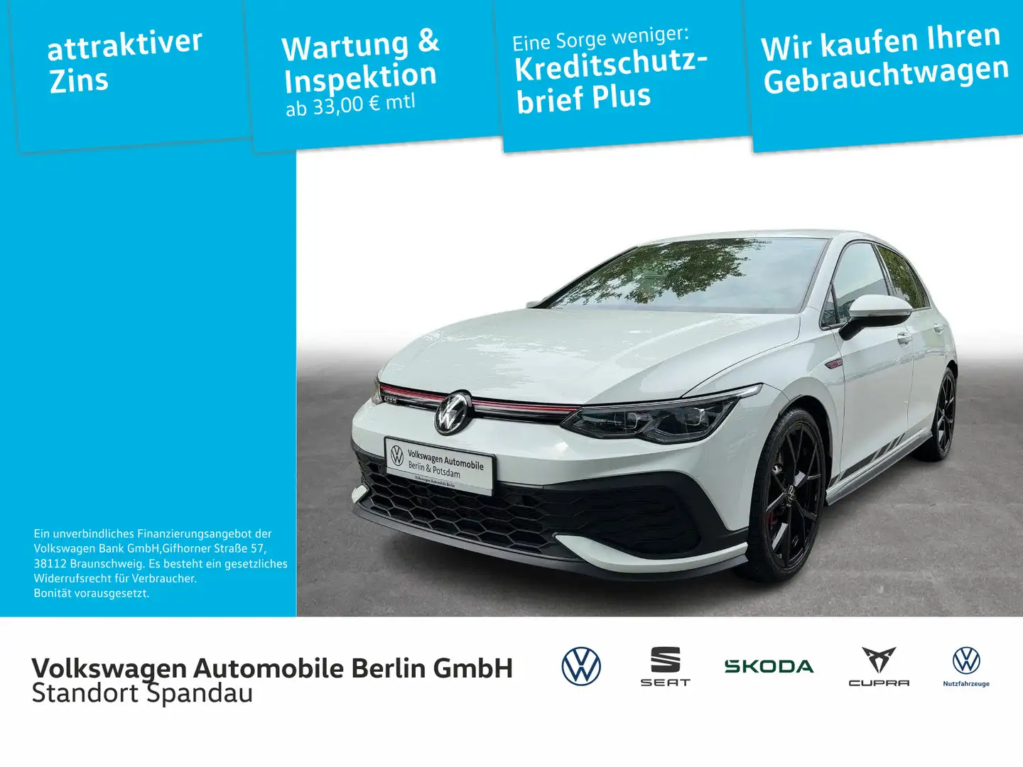 Volkswagen Golf GTI 2.0 TSI Clubsp DSG LED Connect Kamera Weiß - 1