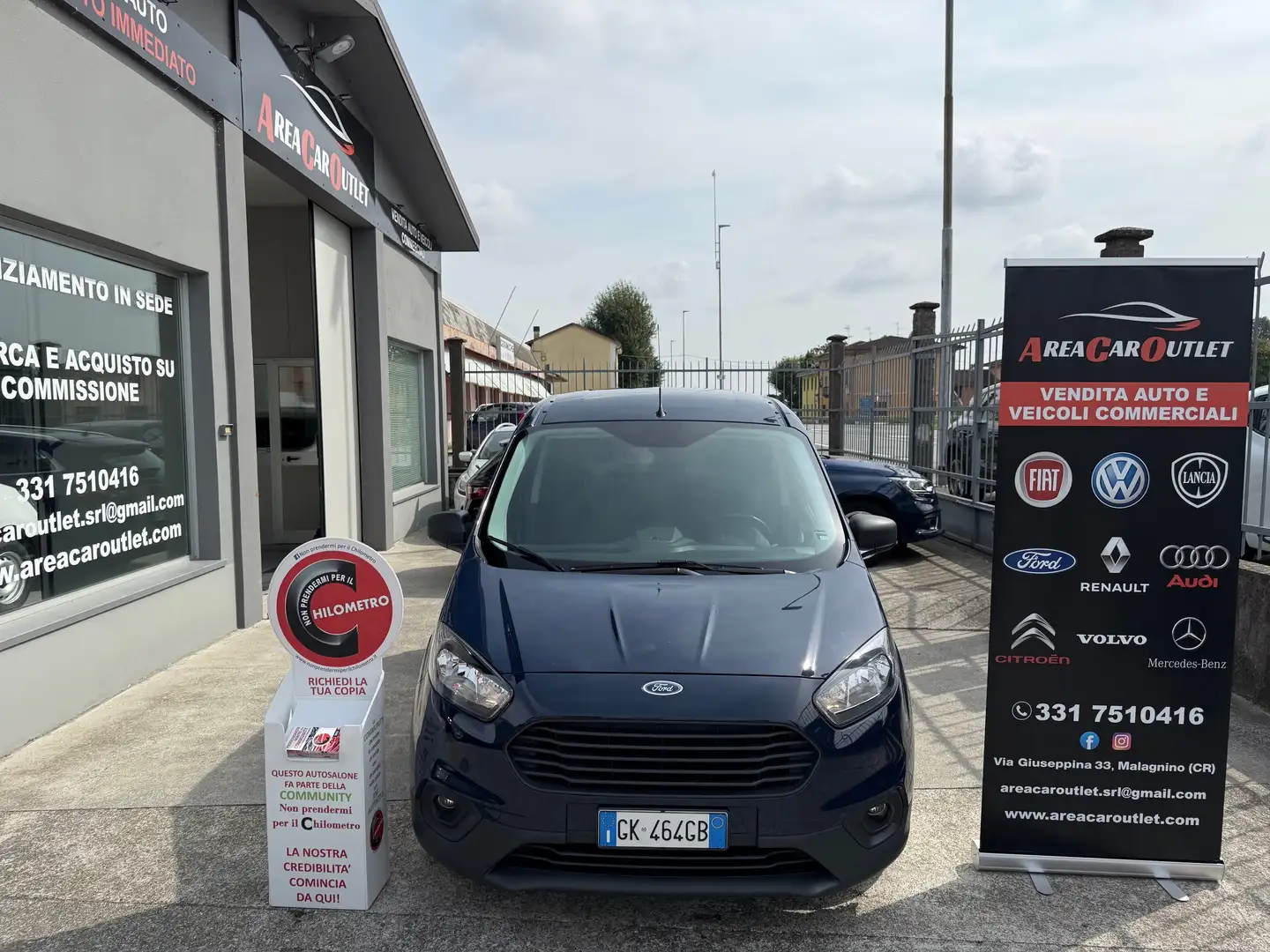 Ford Transit Courier 1.5 TDCi 100CV*2022*TELECAMERA*NAVIGATORE*SENSORI Blau - 2