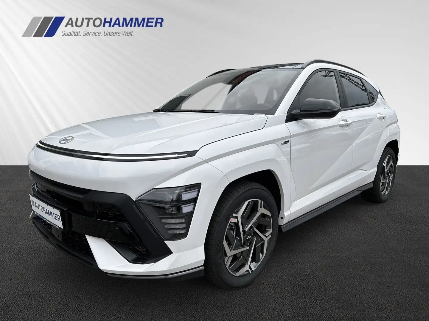 Hyundai KONA Hybrid 2WD DCT N-LINE Alu18'' LED Navi el.S Weiß - 1
