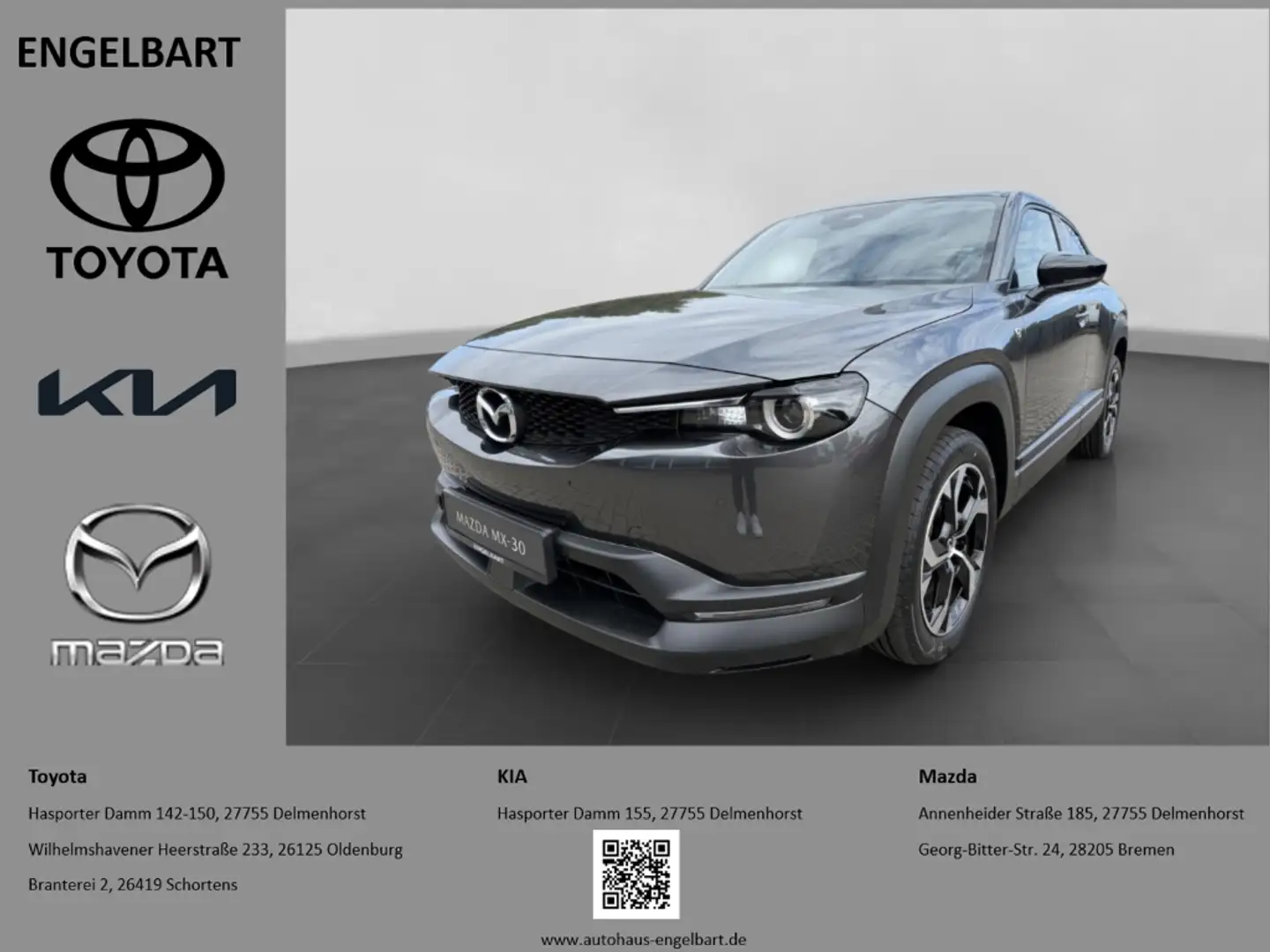 Mazda MX-30 Exclusive-Line R-EV e-SKYACTIV EU6e HUD AD Navi Me Gri - 1