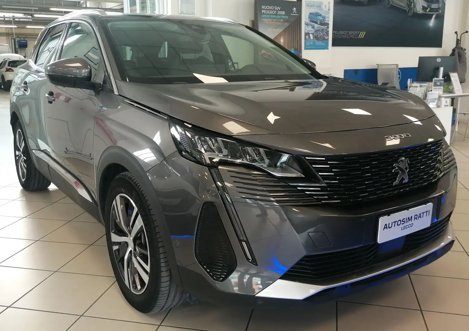 Peugeot 3008 1.6 Hybrid Phev Allure Pack 225cv e-eat8 Grigio - 1