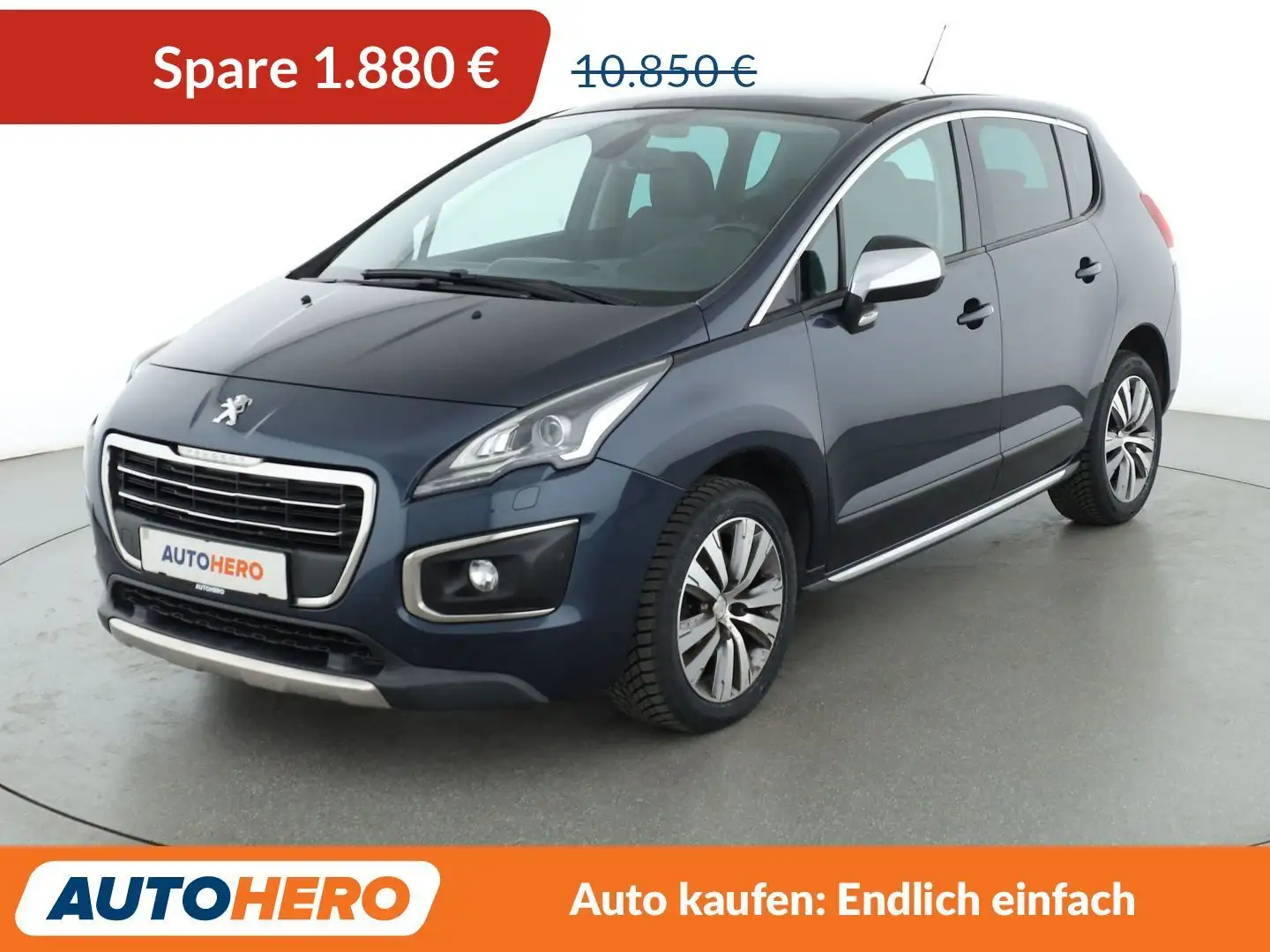 Peugeot 3008 1.6 THP Allure*NAVI*PDC*SHZ*ALU*PANO*KLIMA* Blau - 1