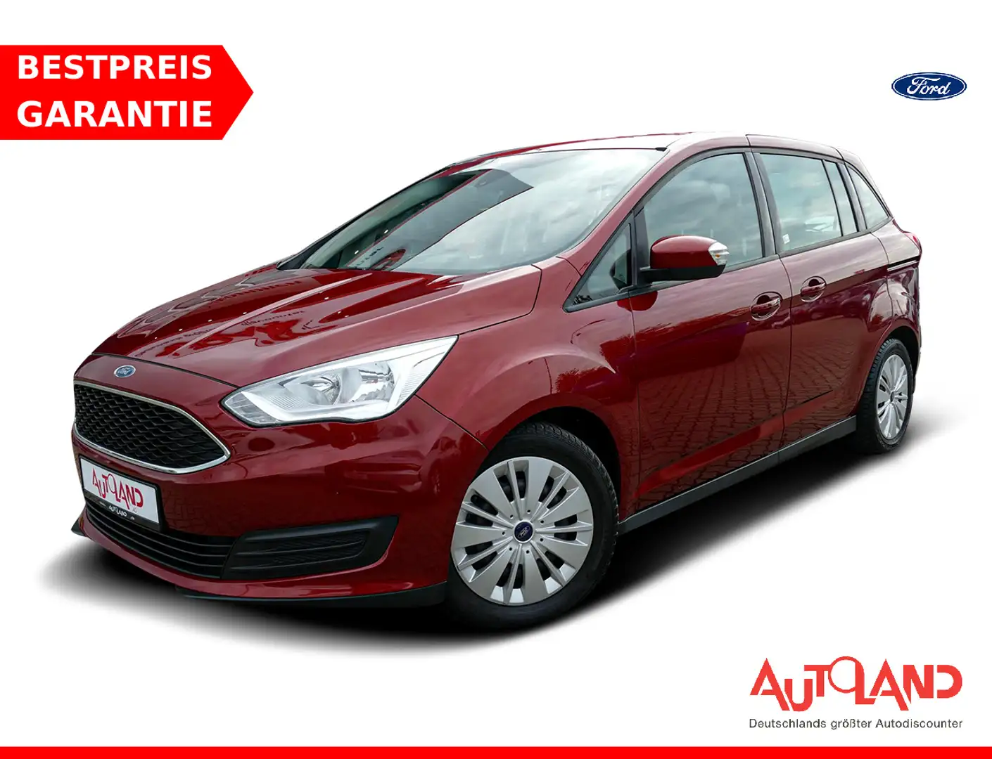 Ford Grand C-Max Grand C-MAX 1.0 Sitzheizung AHK PDC Klima Rot - 1