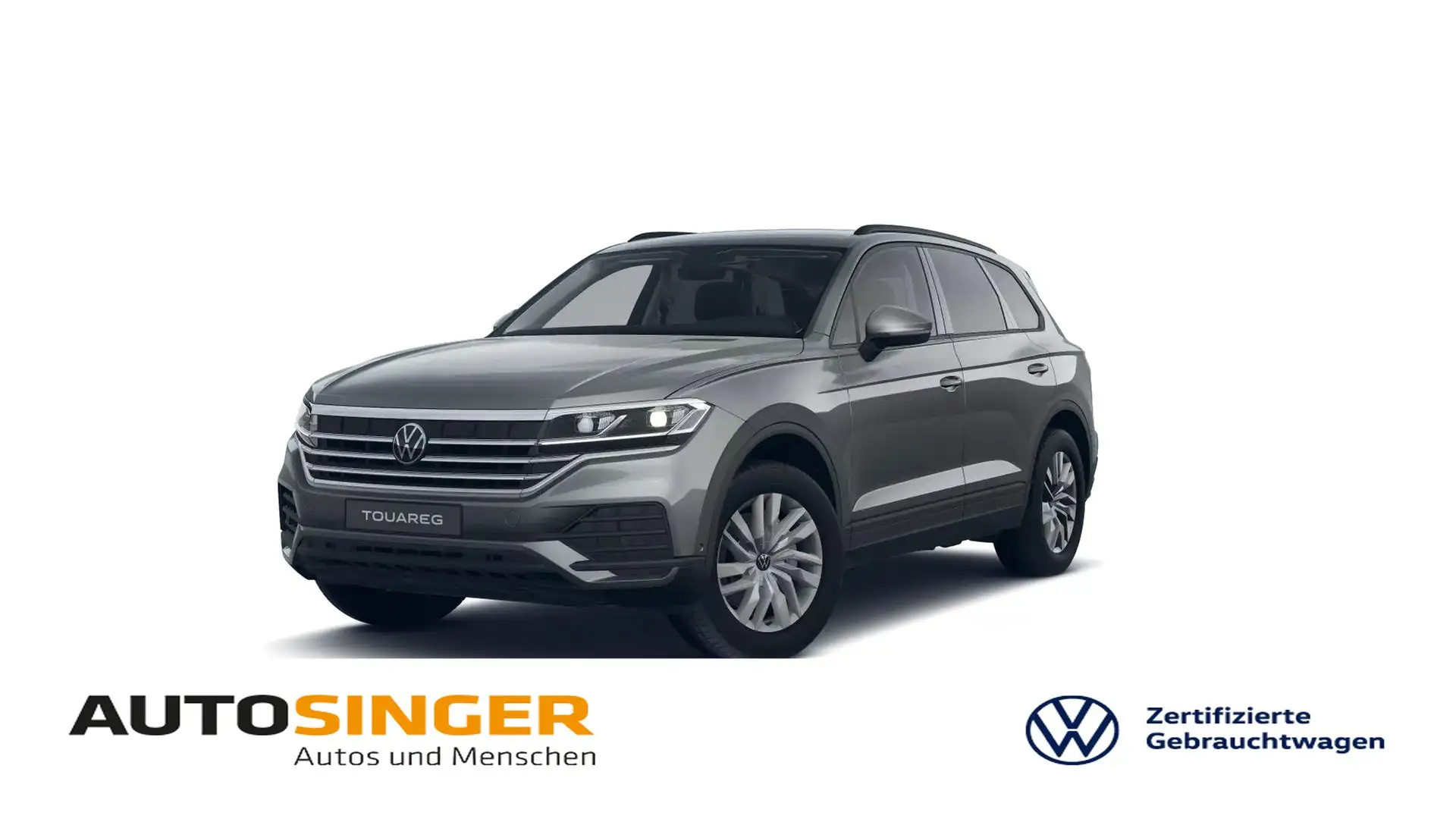 Volkswagen Touareg TDI tiptr. 4M *AHK*LEDER*LUFTF*R-CAM*NAV Grau - 1