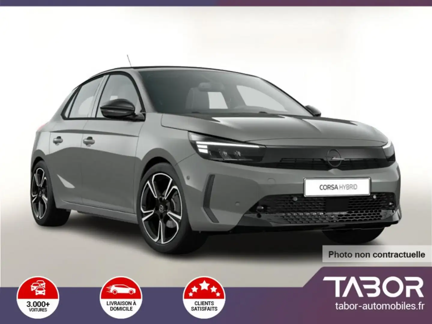 Opel Corsa 1.2 110 MHEV eDCT GS cam PDC 10"-DAB Gris - 1