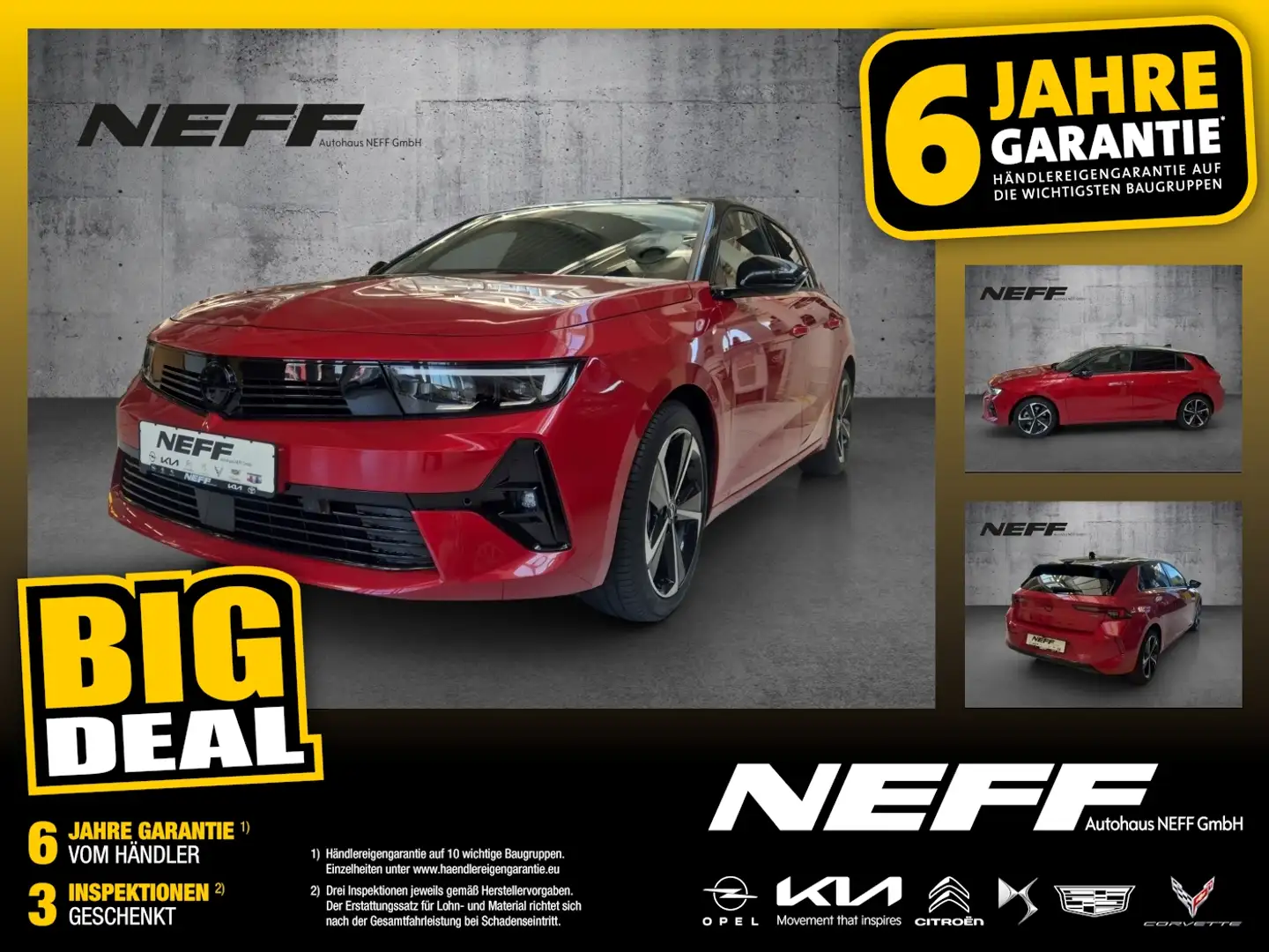 Opel Astra L 1.2 Turbo GS ACC FLA HUD 360 LM Rot - 1