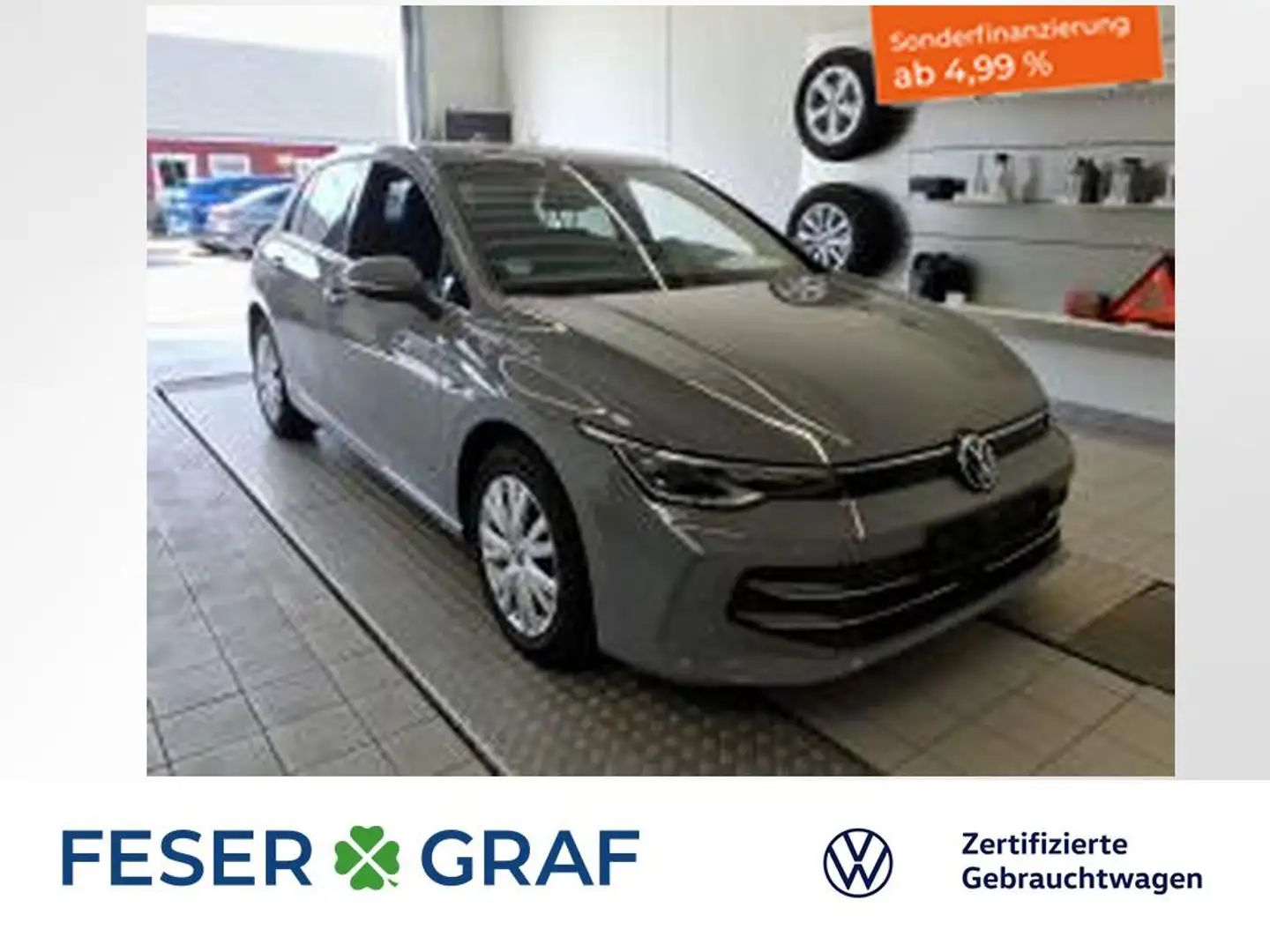 Volkswagen Golf VIII EDITION 50 1.5 eTSI 7-DSG KAMERA PANO HUD LED Grau - 1