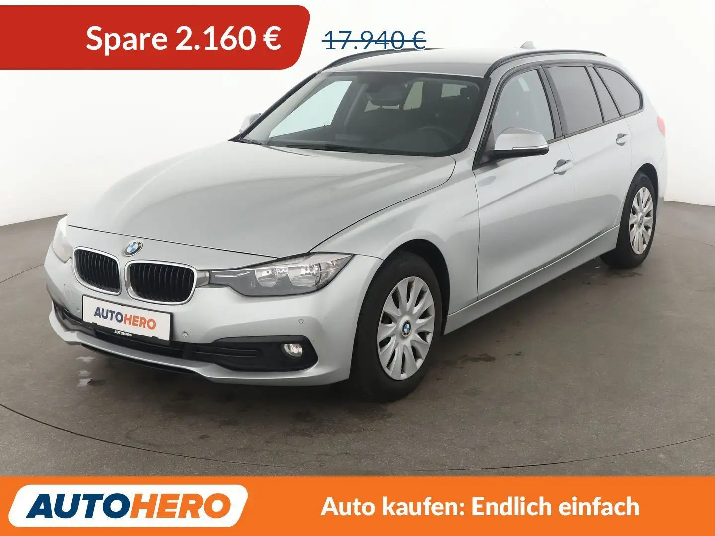 BMW 318 318d Aut.*NAVI*LIM*PDC*AHK*SHZ*KLIMA* Grau - 1