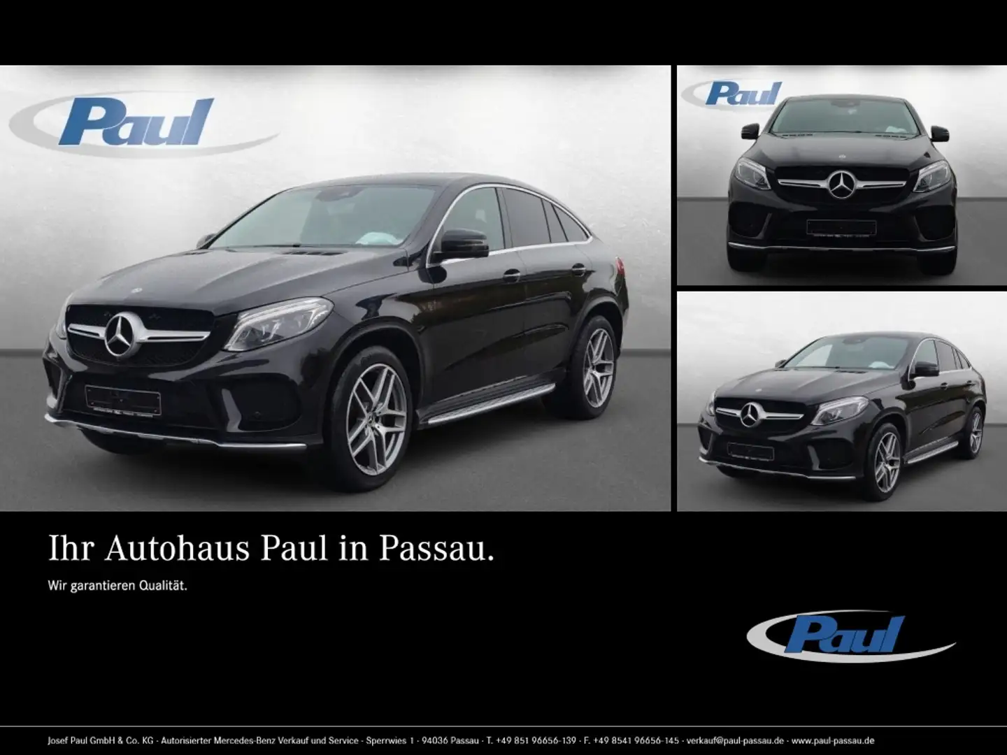 Mercedes-Benz GLE 350 d 4MATIC Coupé 360 AHK AUT DynLicht HUD Nero - 1