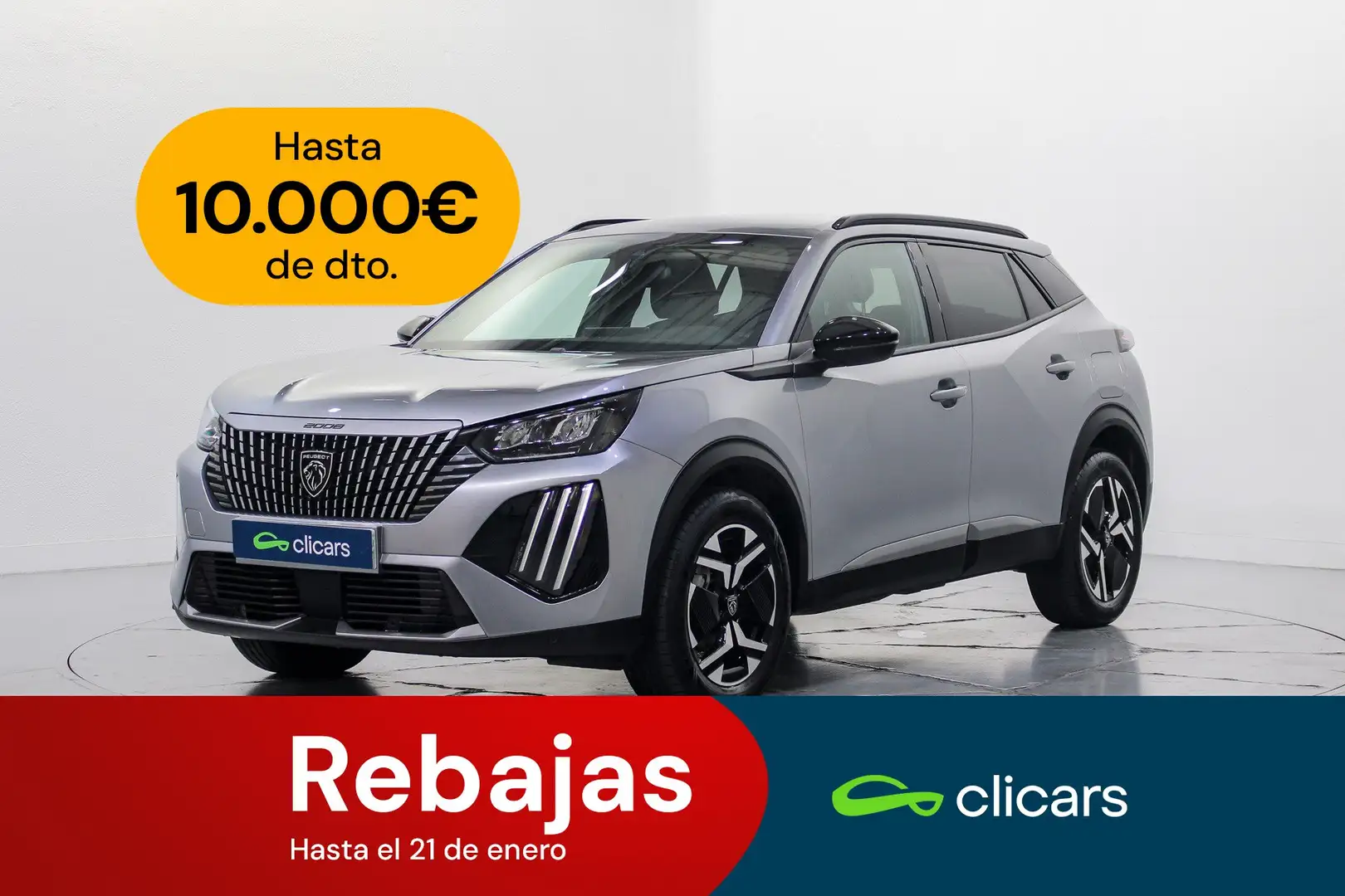 Peugeot 2008 1.2 PureTech S&S Allure EAT8 130 Silber - 1