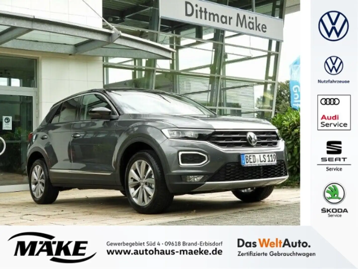 Volkswagen T-Roc Style 1.0 l TSI OPF AHZV LED ALU R-KAMERA Gris - 1