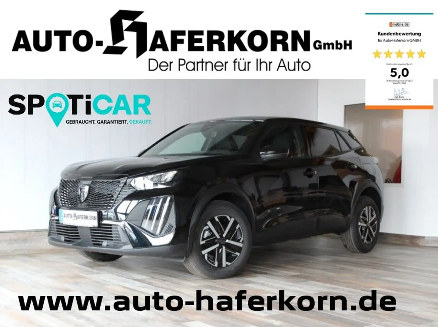 Peugeot 2008 1.2 PureTech100 Active*LED*SZHZG*DAB*KAMERA Schwarz - 1