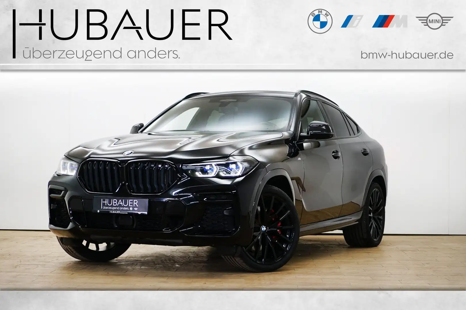 BMW X6 xDrive40d [M Sport, Laser, Standhz., AHK] Zwart - 1