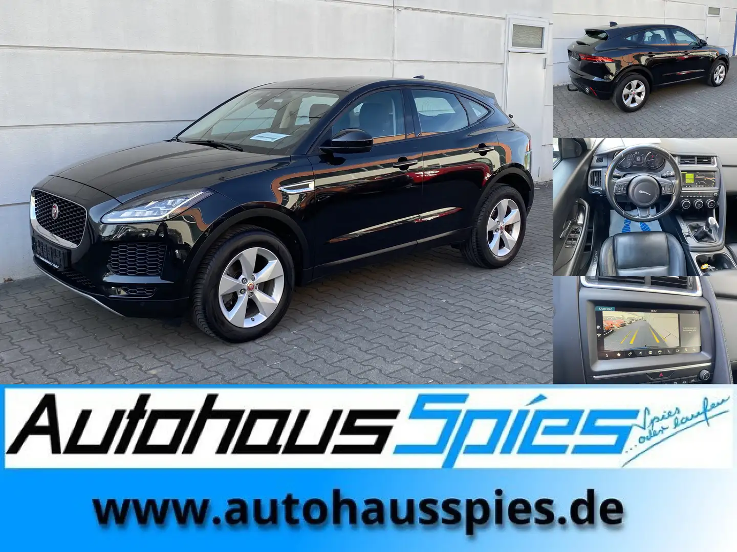 Jaguar E-Pace D150 S AWD S !! GEWERBE EXPORT !! AHK RKam LED elK Schwarz - 1