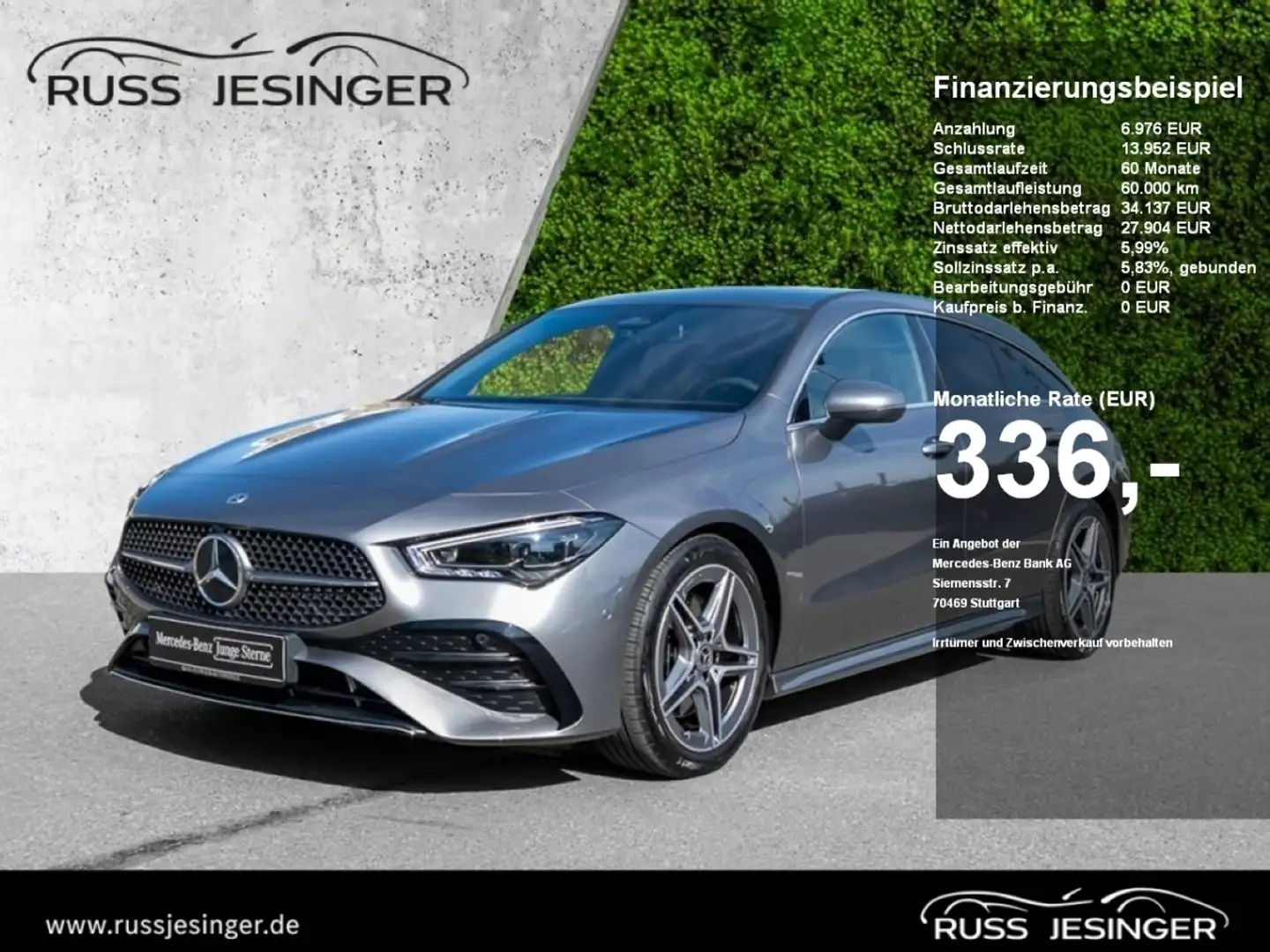 Mercedes-Benz CLA 200 SB AMG Line *Cam*MBeam*KeyGo*TotW*Memory Grau - 1