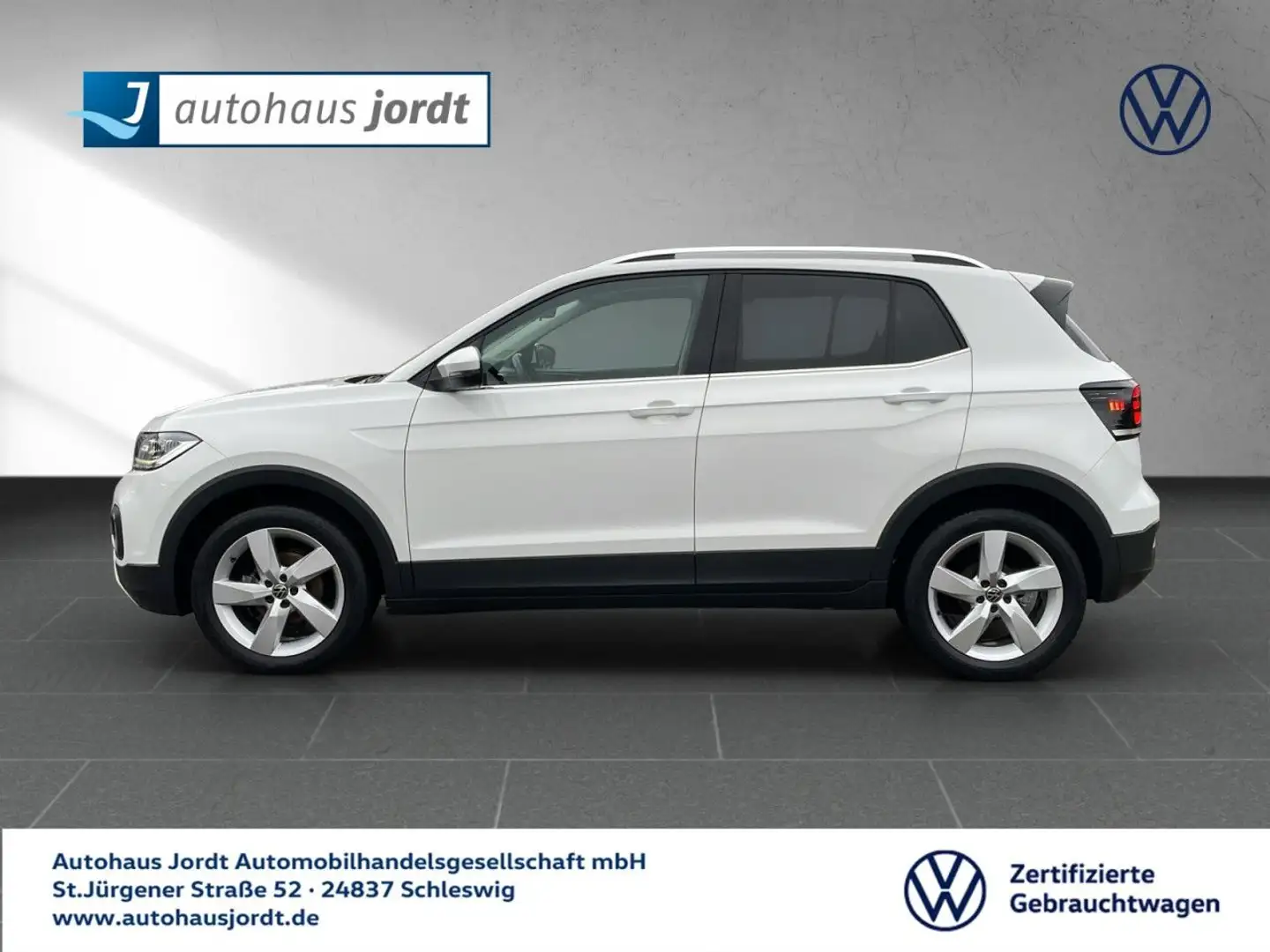 Volkswagen T-Cross 1.0 TSI OPF Style DSG AHK EPH GJR Climatr. Blanc - 2