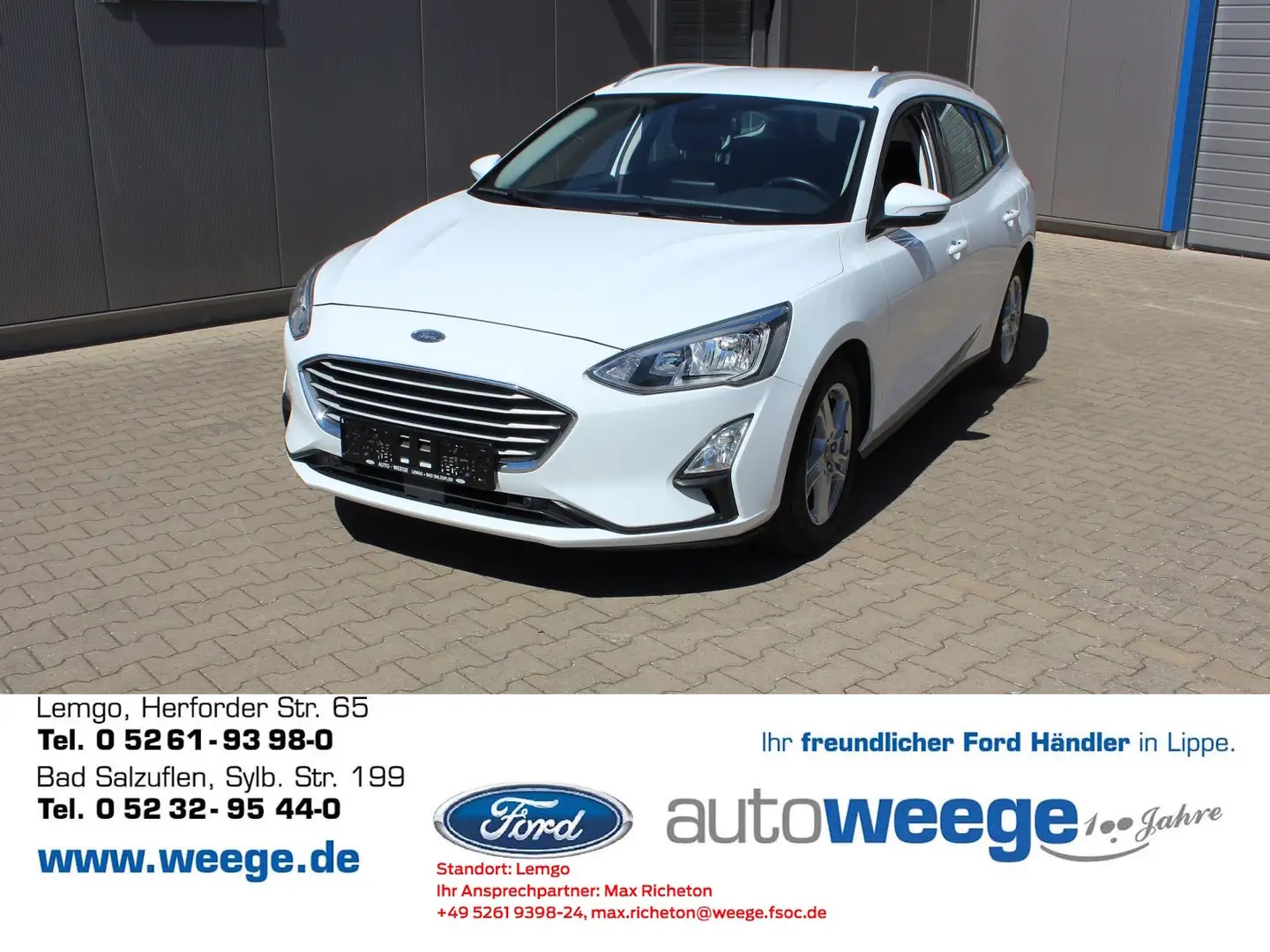 Ford Focus Cool & Connect 1,0 EcoBoost Start/Stopp Weiß - 1