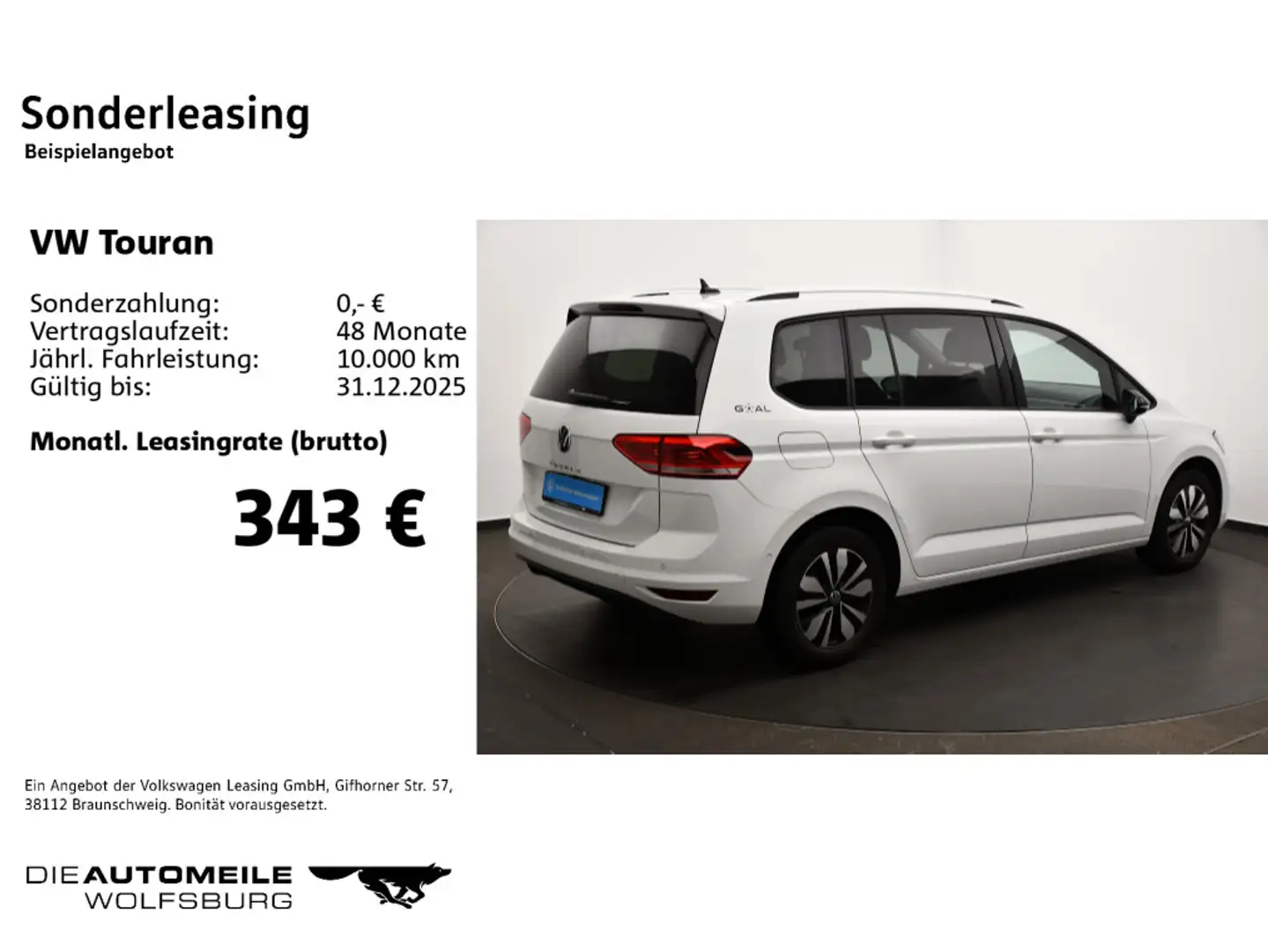 Volkswagen Touran 1.5 TSI DSG Comfortline Matrix/ACC/LED/AH Weiß - 2