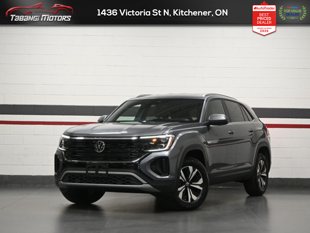 2025 Volkswagen Atlas Cross Sport Comfortline 2.0 TSI Leather Cooled Seats Adaptive Cruise Remote Start