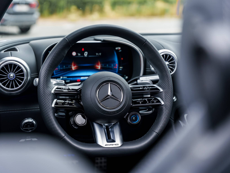 Mercedes-Benz SL 43 AMG Roadster - AMG Night Package - Alpine Grey - Burmester - Massage - HUD - 21" AMG — photo 14