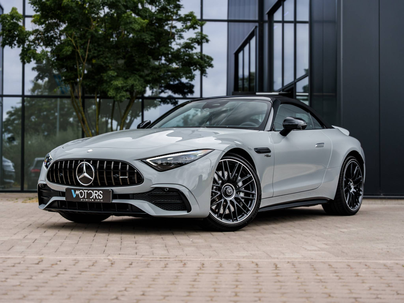 Mercedes-Benz SL 43 AMG Roadster - AMG Night Package - Alpine Grey - Burmester - Massage - HUD - 21" AMG