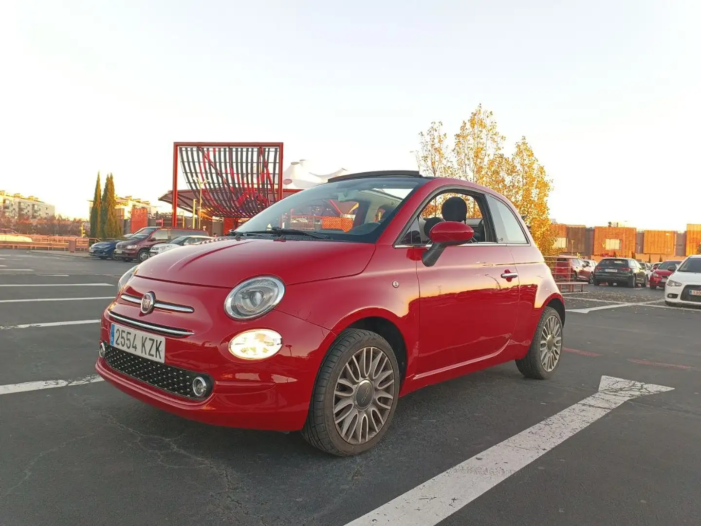 Fiat 500C 1.2 Lounge Red - 1