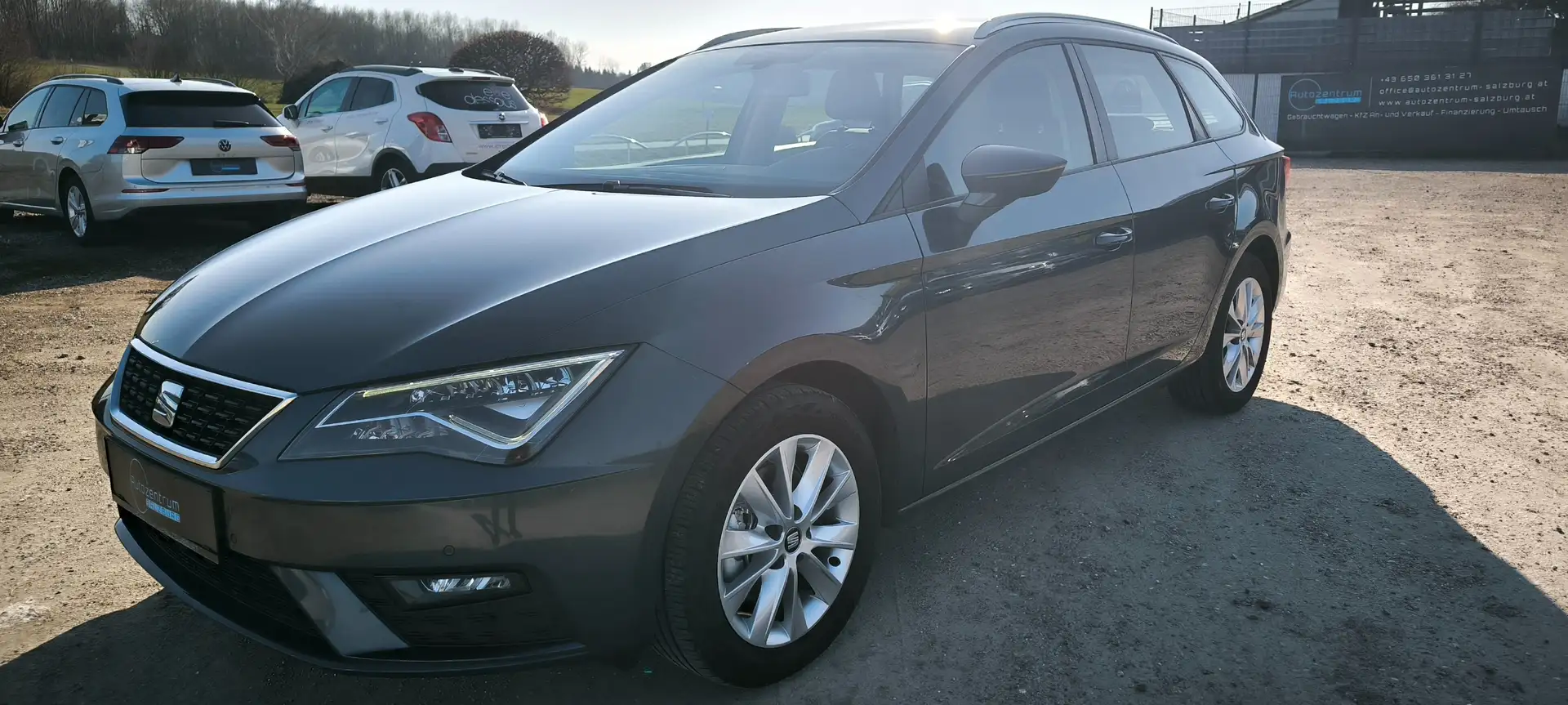 SEAT Leon Style*ERSTBESITZ*PICKERL/SERVICE/BREMSEN NEU* Grau - 1