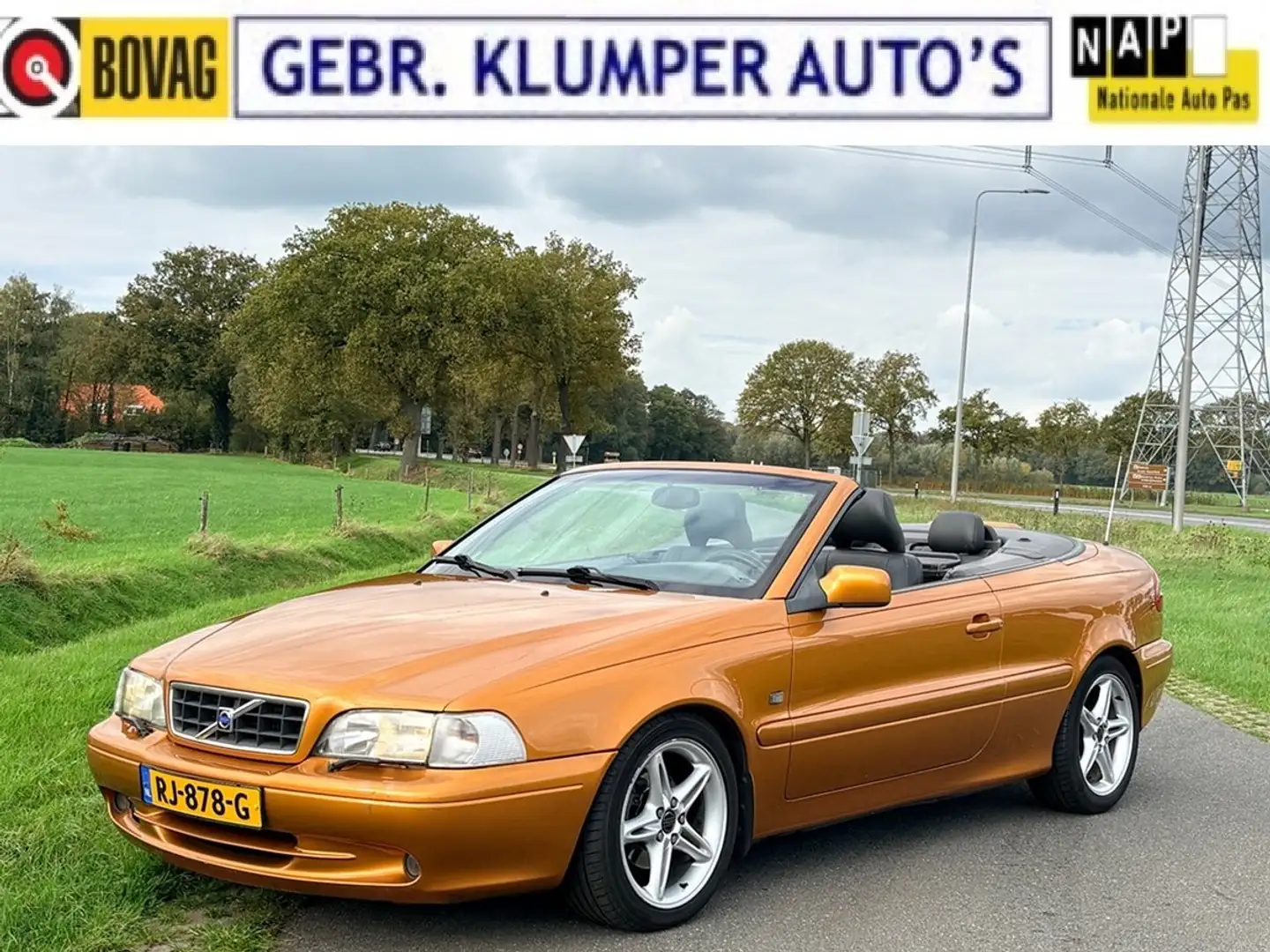 Volvo C70 2.0 T Lux. Line Aut., Leer, Cruise, ECC, Weinig km Orange - 1