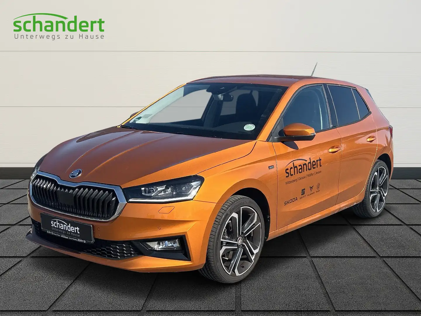 Skoda Fabia 1.0 TSI Drive DSG/MATRIX/NAVI/AHK/ACC/SHZ Orange - 1