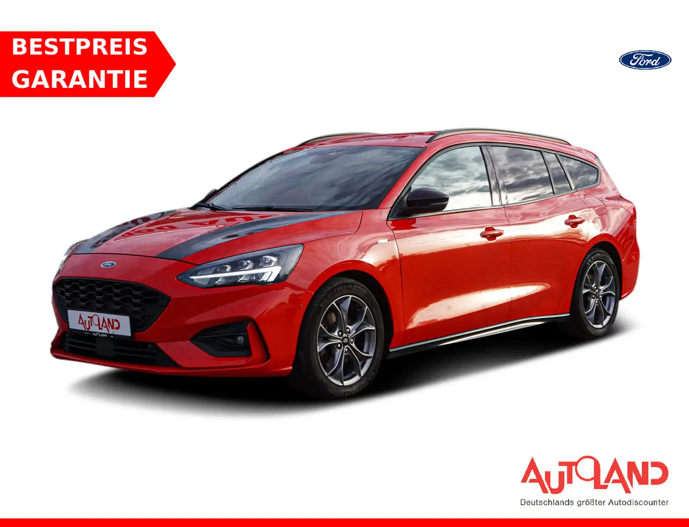 Ford Focus Turnier 1.0 M-Hybrid ST-Line LED Navi ACC Rot - 1