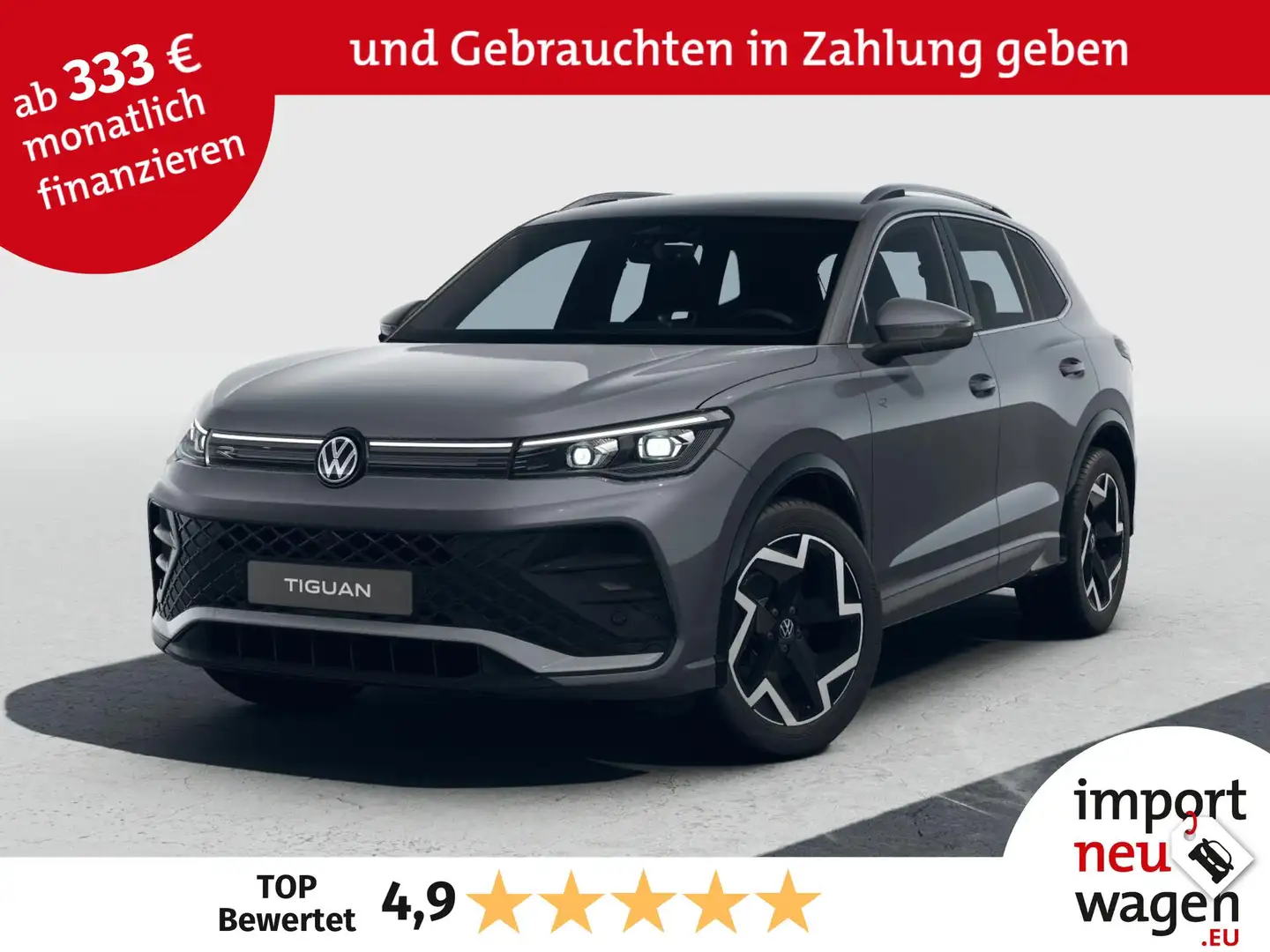 Volkswagen Tiguan R-Line 1.5 eTSI DSG AHK+IQ.Light+360° Kamera!!! Grigio - 1