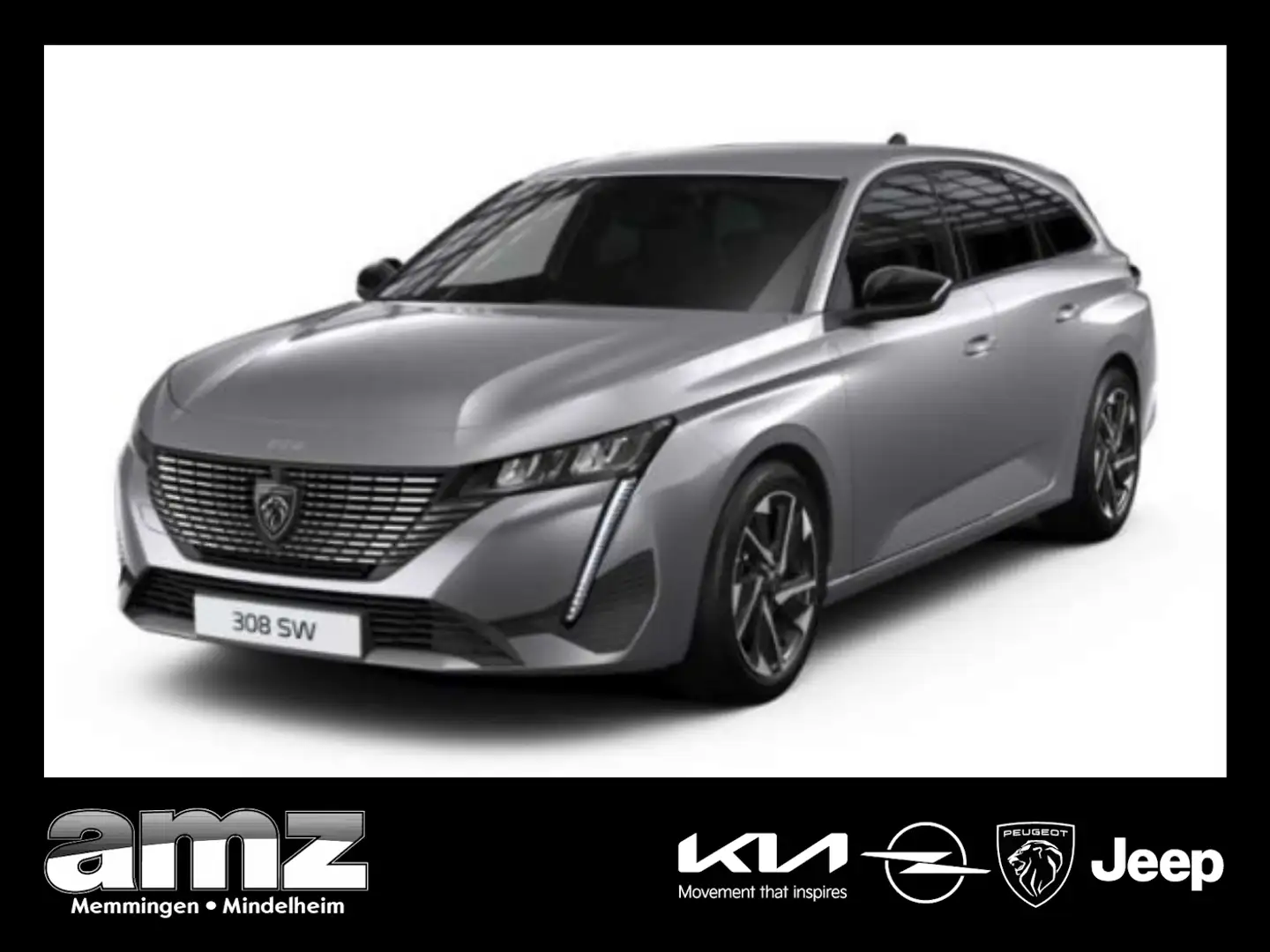 Peugeot 308 SW Hybrid 136 PS Sitzheizung*Klima* Silber - 1