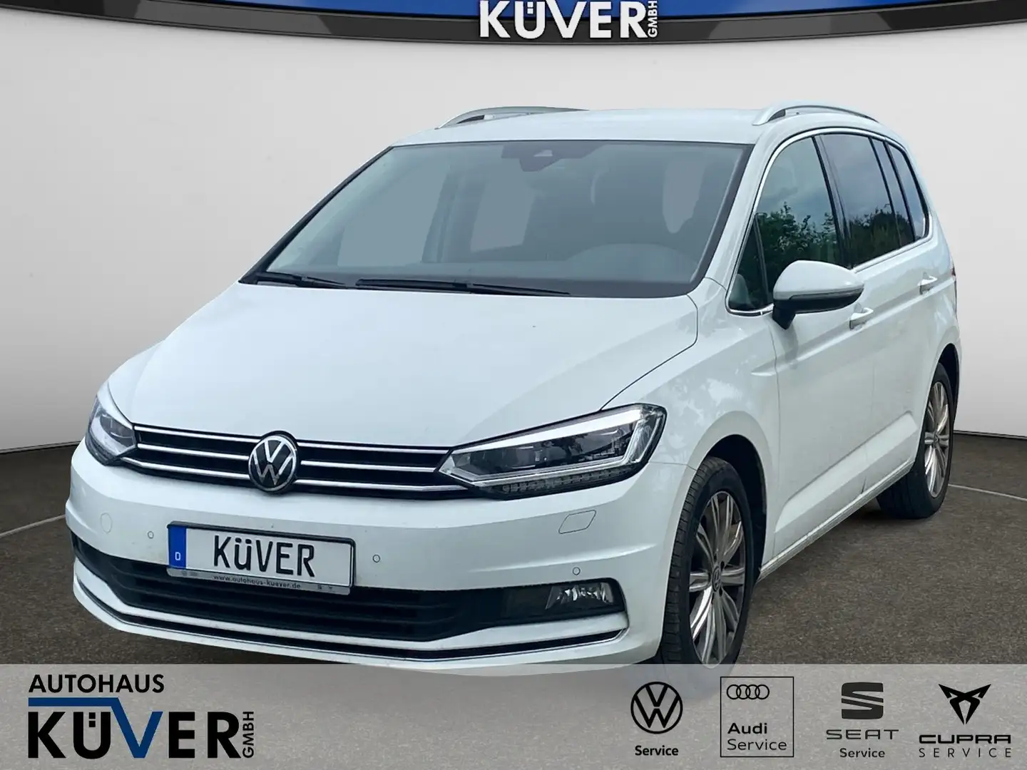 Volkswagen Touran Highline 1.5 TSI DSG Navi+ACC+AHK+Shzg. Weiß - 1