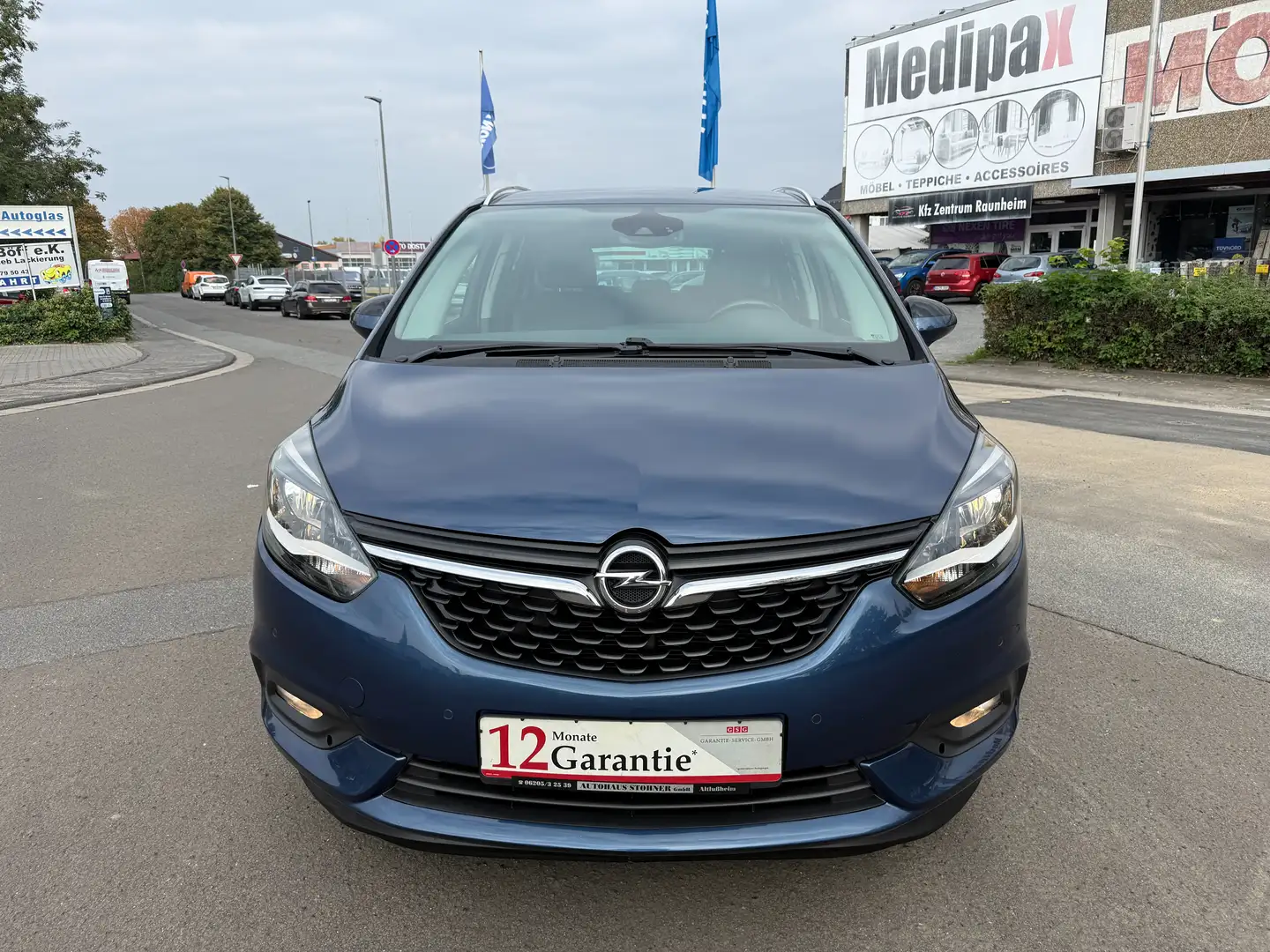 Opel Zafira Tourer C 1.4 Turbo Automatik (7xSITZER*NAVI*TEIL-LEDER) Bleu - 2