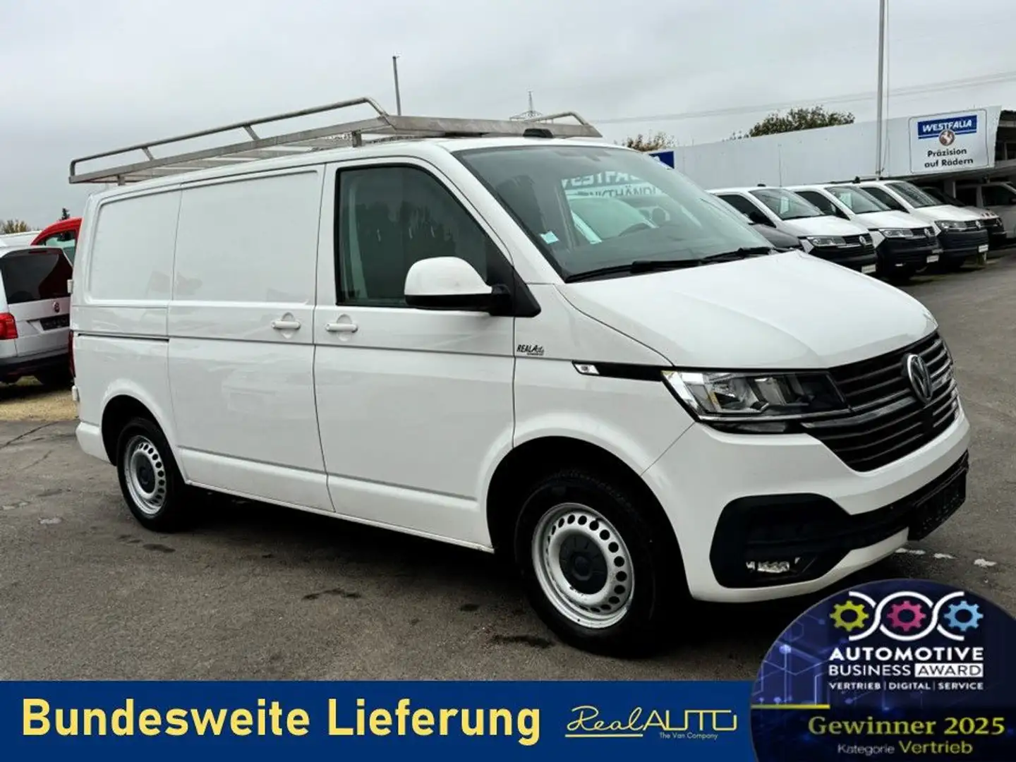 Volkswagen T6 Transporter 6.1 Kasten TDI AHK*Kamera*NAVI Weiß - 1