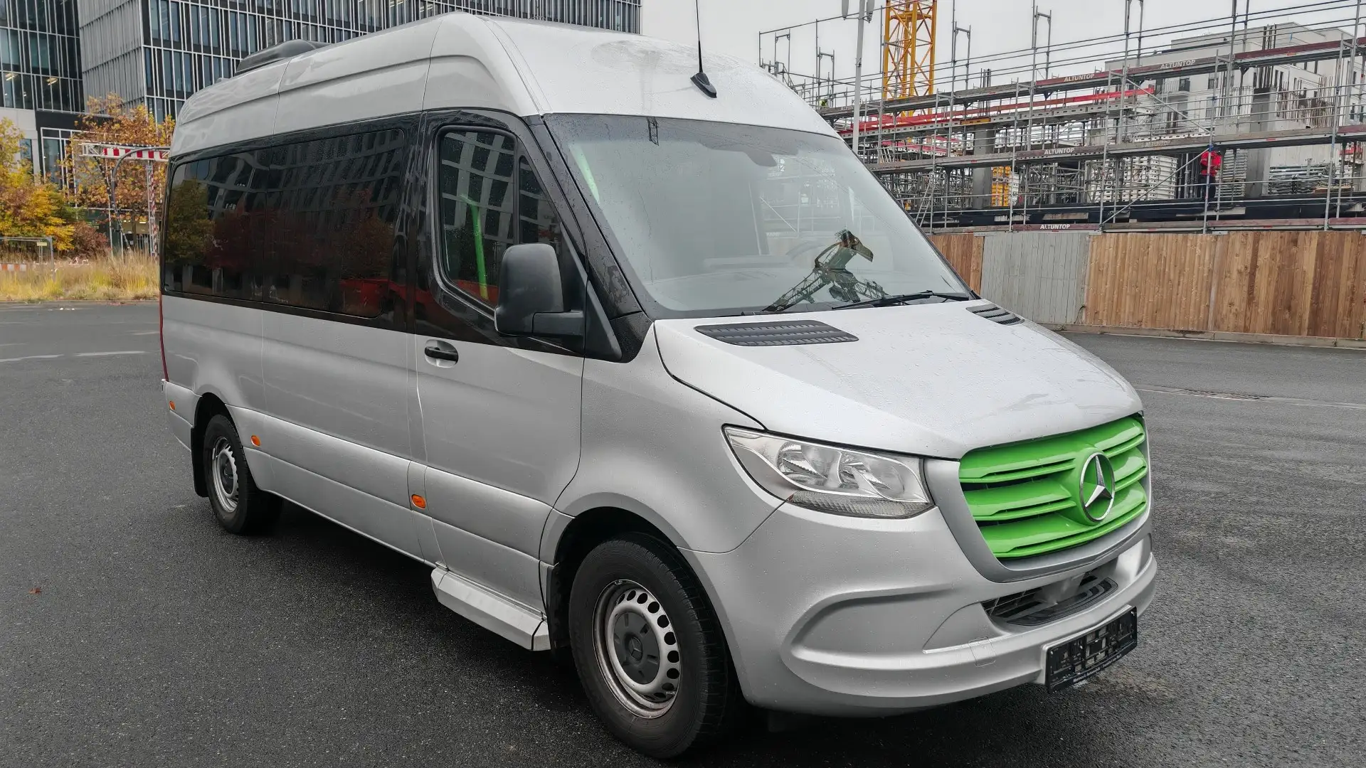 Mercedes-Benz Sprinter 314 cdi/9 Sitze/Rampe/2x Klima Argent - 2